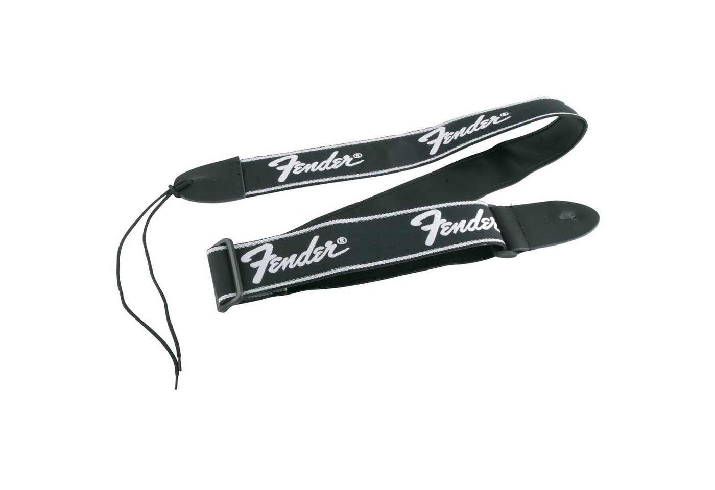 Fender Gitarrengurt, Gitarrengurt Running Logo Black/White - Gitarrengurt