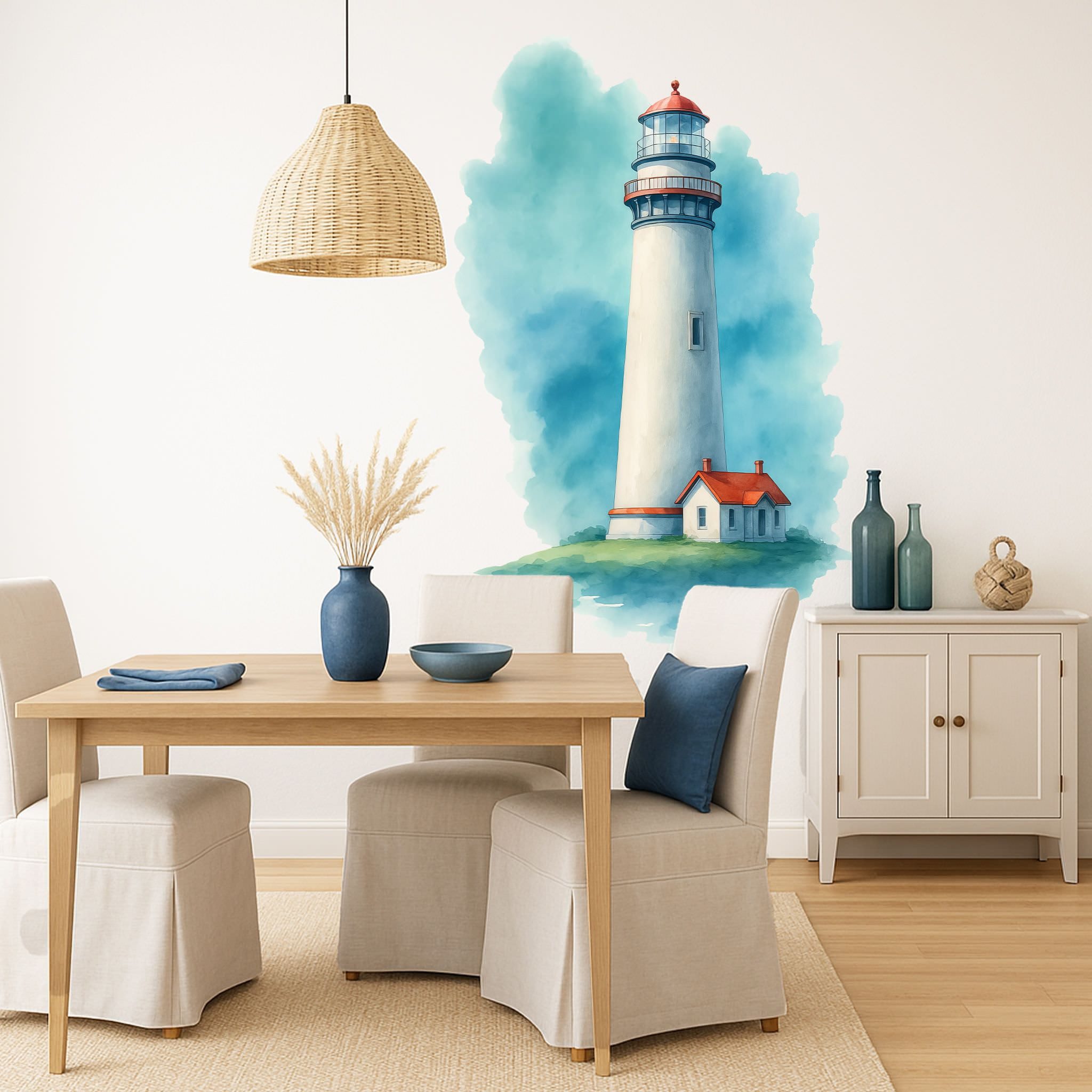 Sunnywall Wandtattoo Aufkleber Maritim Leuchtturm mit Haus – Ostfriesland A günstig online kaufen