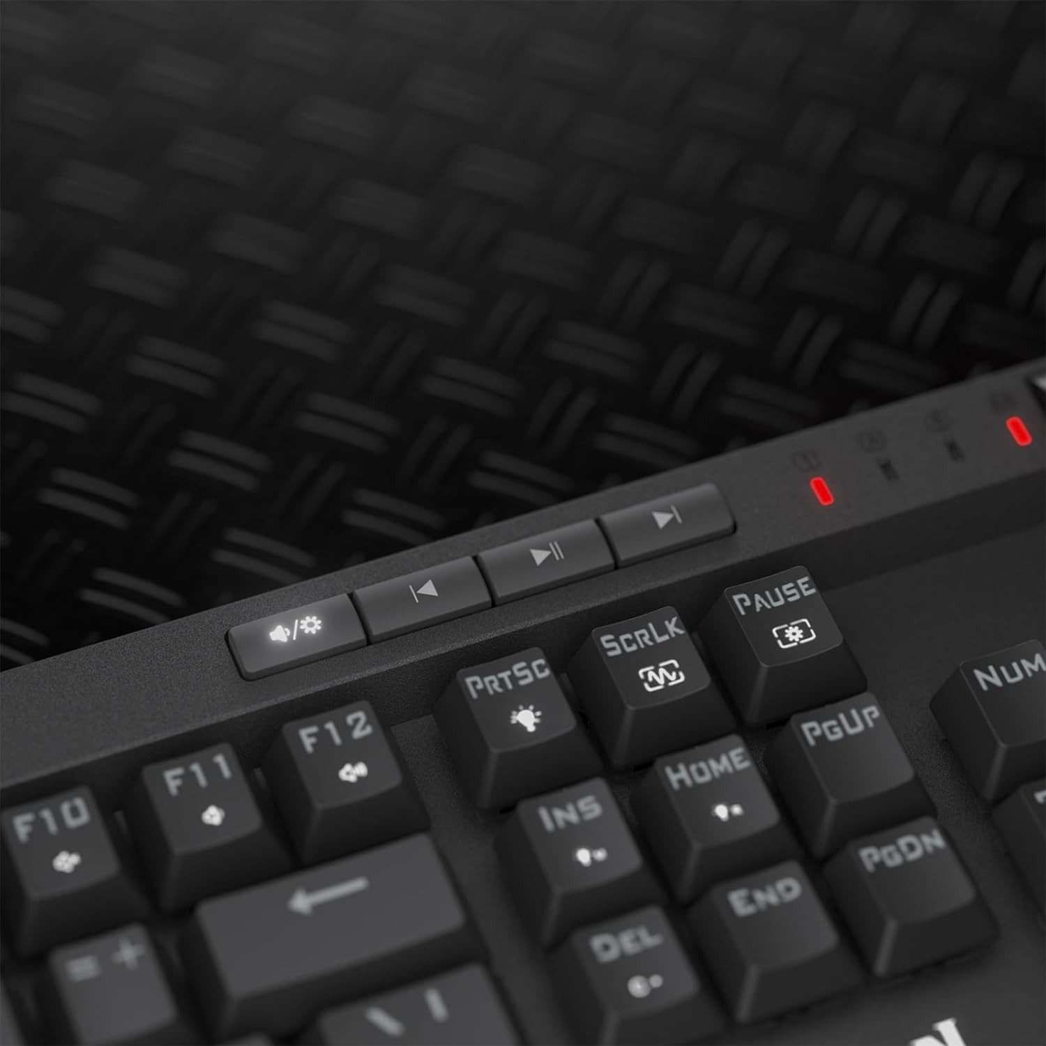 Redragon K580 Mechanische Tastatur, RGB, 2,4 GHz/Bluetooth/Kabelgebunden Gaming-Tastatur (rote Schalter, Schwarz)