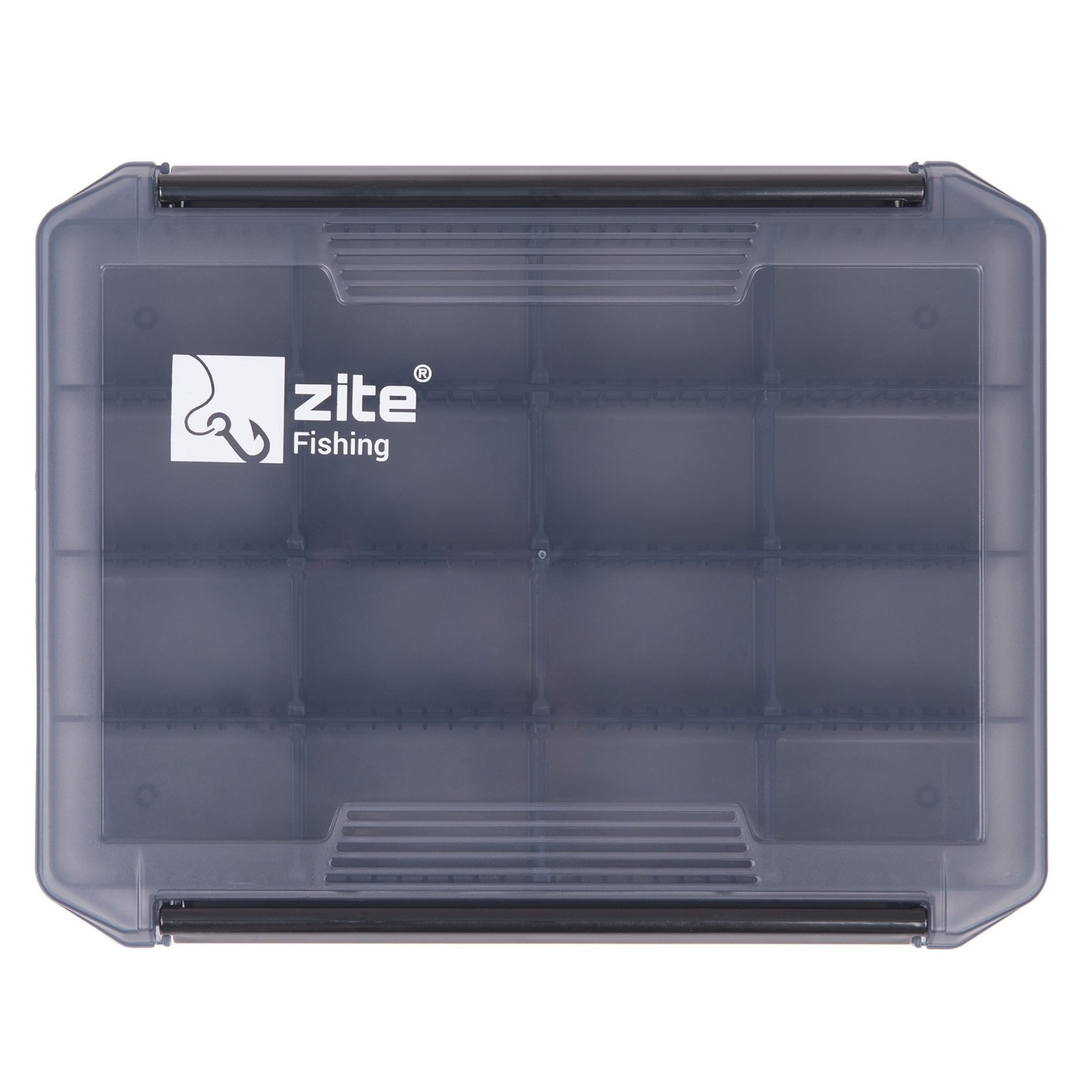 Zite Angelkoffer Transparente Köderbox - flexiblen Trennwänden & abnehmbarem Deckel