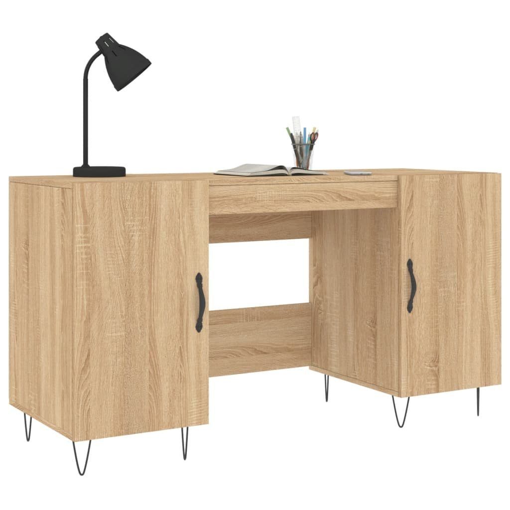 cm Holzwerkstoff Schreibtisch Eiche | vidaXL Schreibtisch 140x50x75 Sonoma-Eiche Sonoma Eiche Sonoma