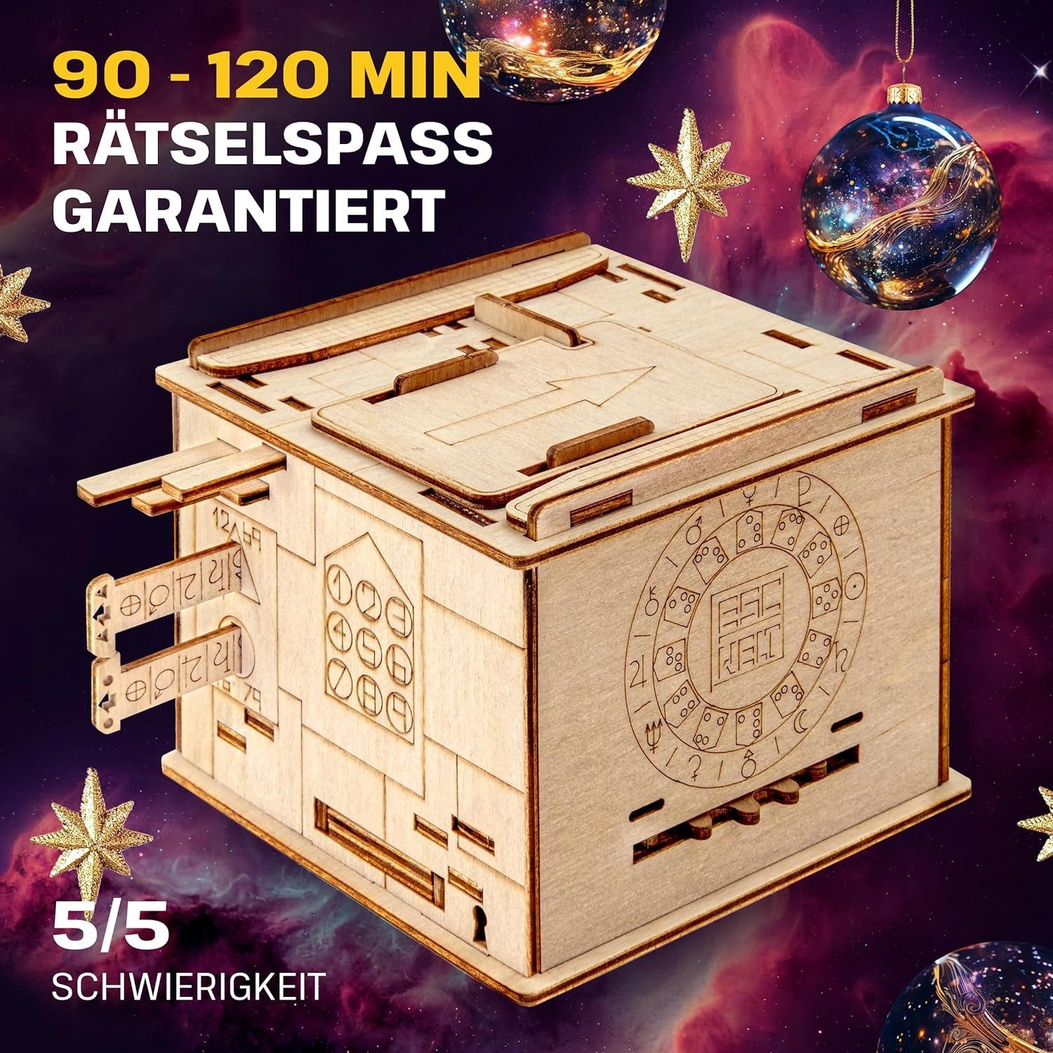 ESC, Escape Welt Spiel Escape Welt Space Box Escape Room Spiel