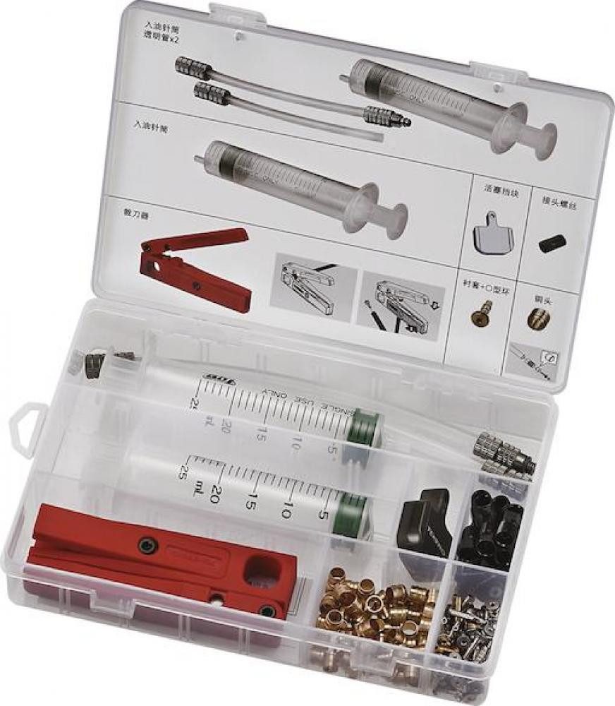 Tektro Scheibenbremse TEKTRO Entlüftungskit Hydraulikleitungen Set - präzises Entlüften leic