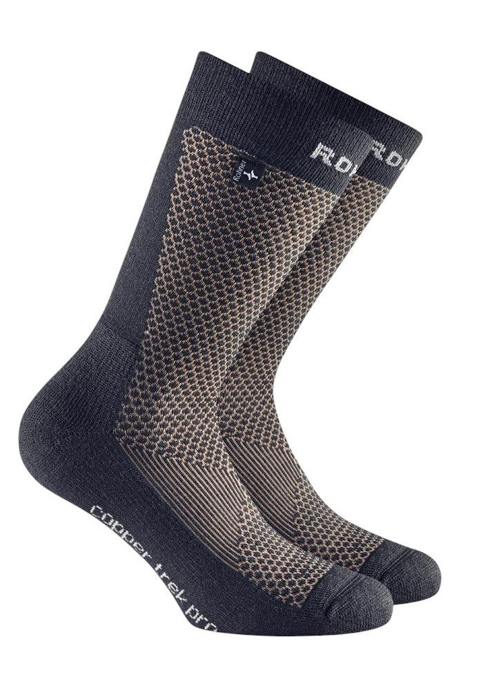 Rohner Socks Wandersocken Copper Trek Pro (antibakteriell, maximaler Fusskomfort) marineblau