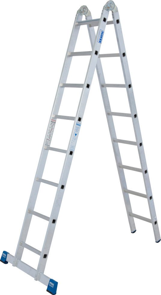 KRAUSE Doppelleiter Krause Aluminium-Gelenk-Doppelleiter STABILO 5,48