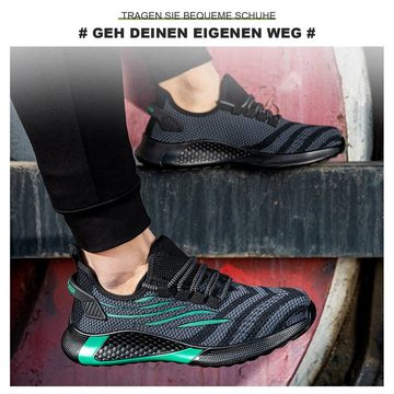 Daisred Arbeitsschuh Herren Stahlkappenschuhe Safety Schuhe Arbeitsschuh