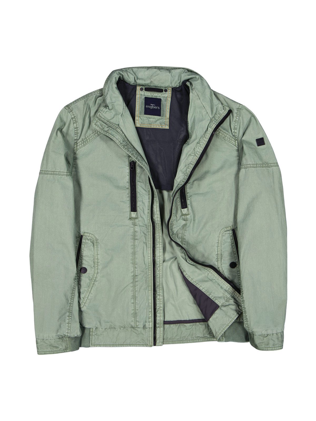 Kurzjacke Herren Baumwoll-Jacke, Hellblau