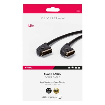 Vivanco Audio- & Video-Kabel, Antennenkabel, (150 cm), vergoldet