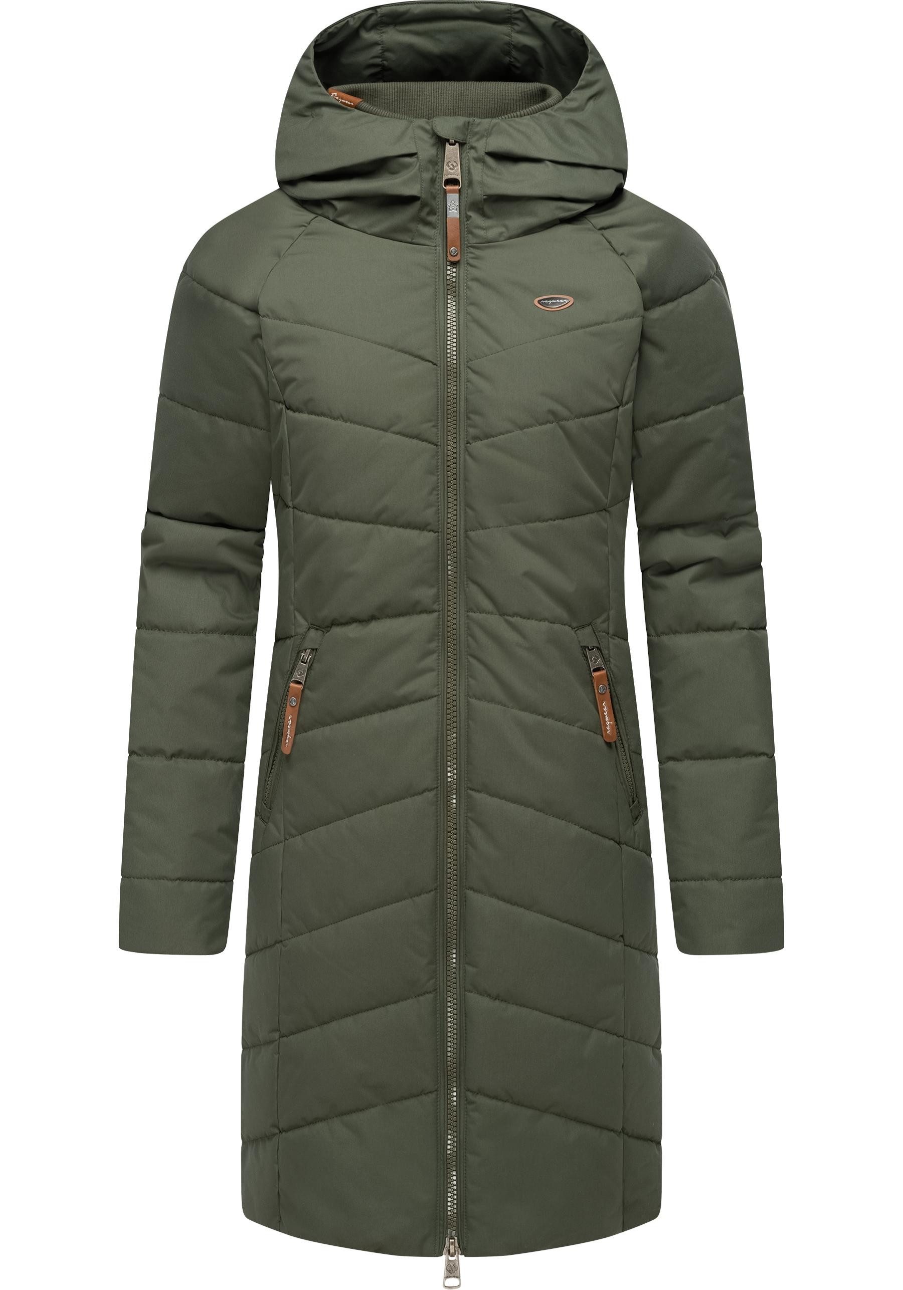 Ragwear Steppmantel Dizzie Coat Wasserdichter Winterparka mit gefütterter Kapuze