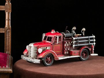 Aubaho Modellauto Feuerwehrauto Modellfahrzeug Feuerwehr Modell Auto Blech Antik-Stil 41