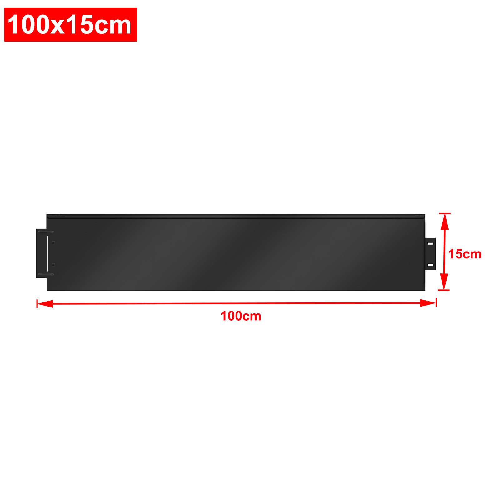 FIVMEN Rasenkante Metall Beetumrandung Verzinkt Beetbegrenzung Rasenbleche, 5Pcs, 100x15cm /100x18cm per Stück, Flexible Mähkante Palisade Schwarz/Silber/Rost