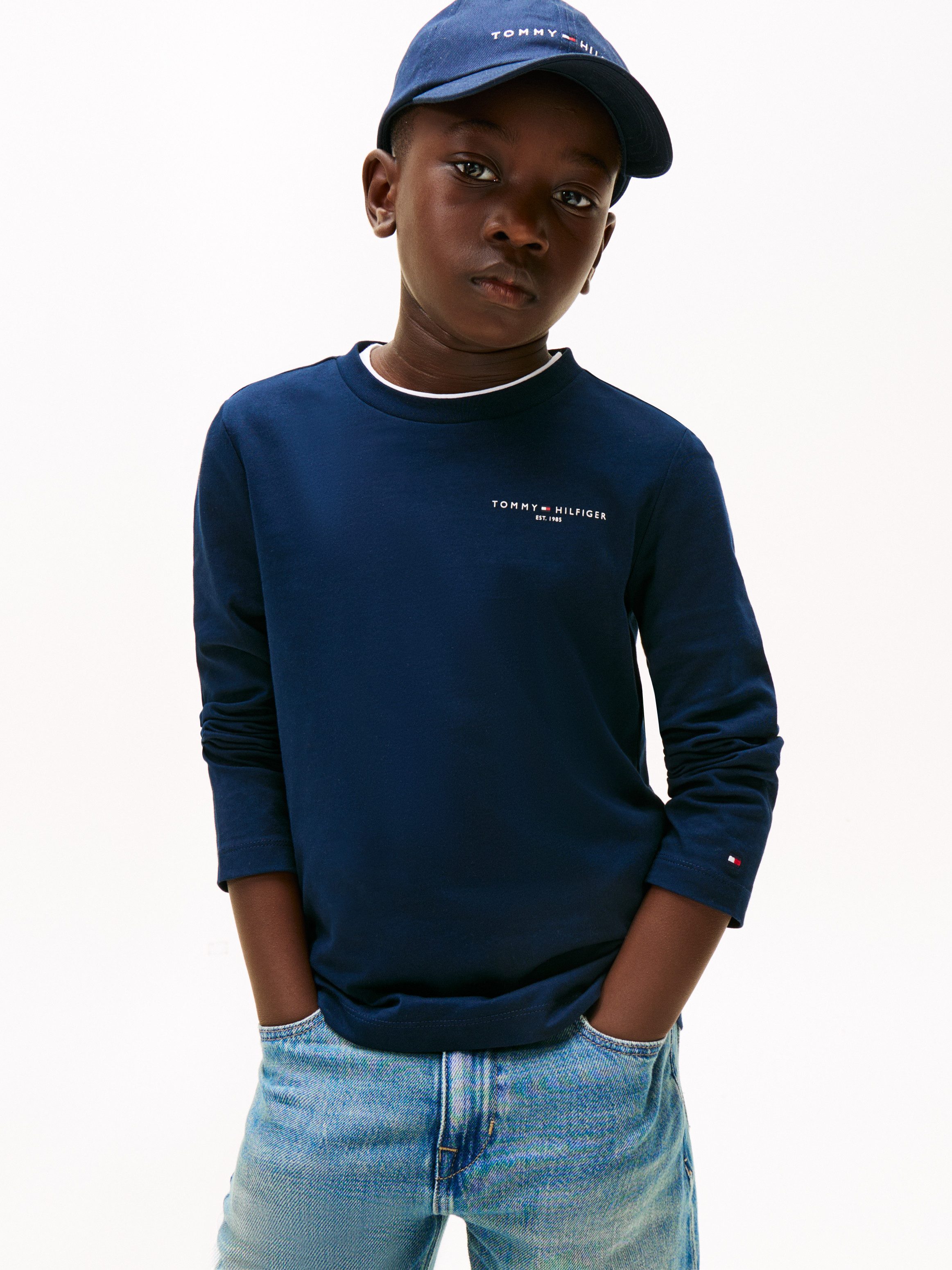 Tommy Hilfiger Langarmshirt MINI CORP T-SHIRT LS Kinder bis 16 Jahre – Bild 2 von 5
