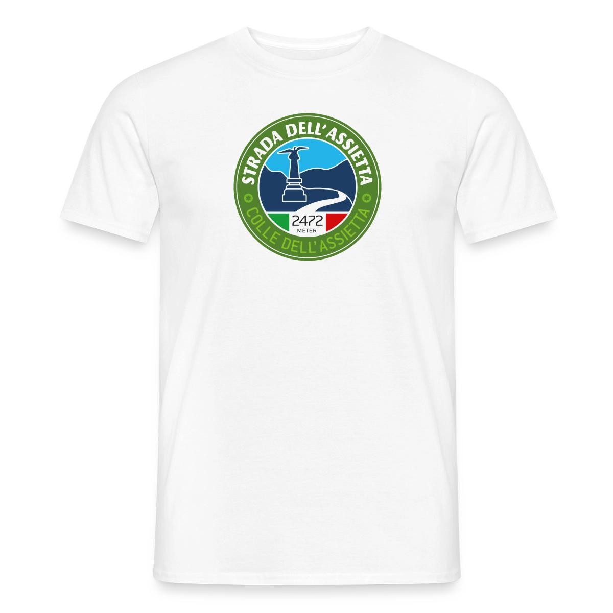 Spreadshirt T-Shirt Strada Dell'Assietta Colle Dell´Assietta Italien Alpen Männer T-Shirt (1-tlg)