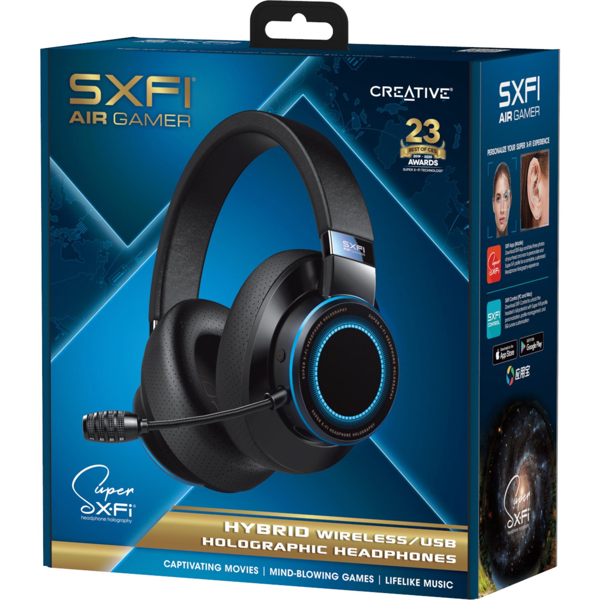 Creative Creative SXFI AIR GAMER, Gaming-Headset, (USB-C, Headset