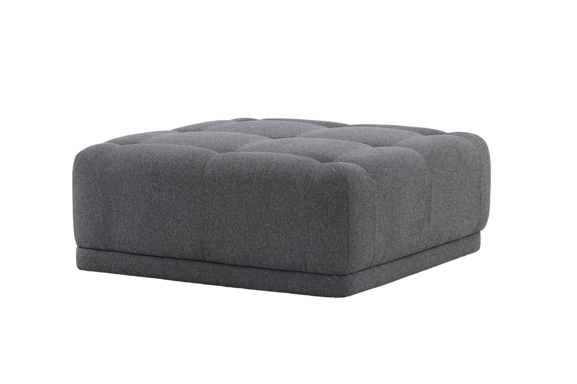 Venture Home Pouf Turin Pouf grau. (1-St)