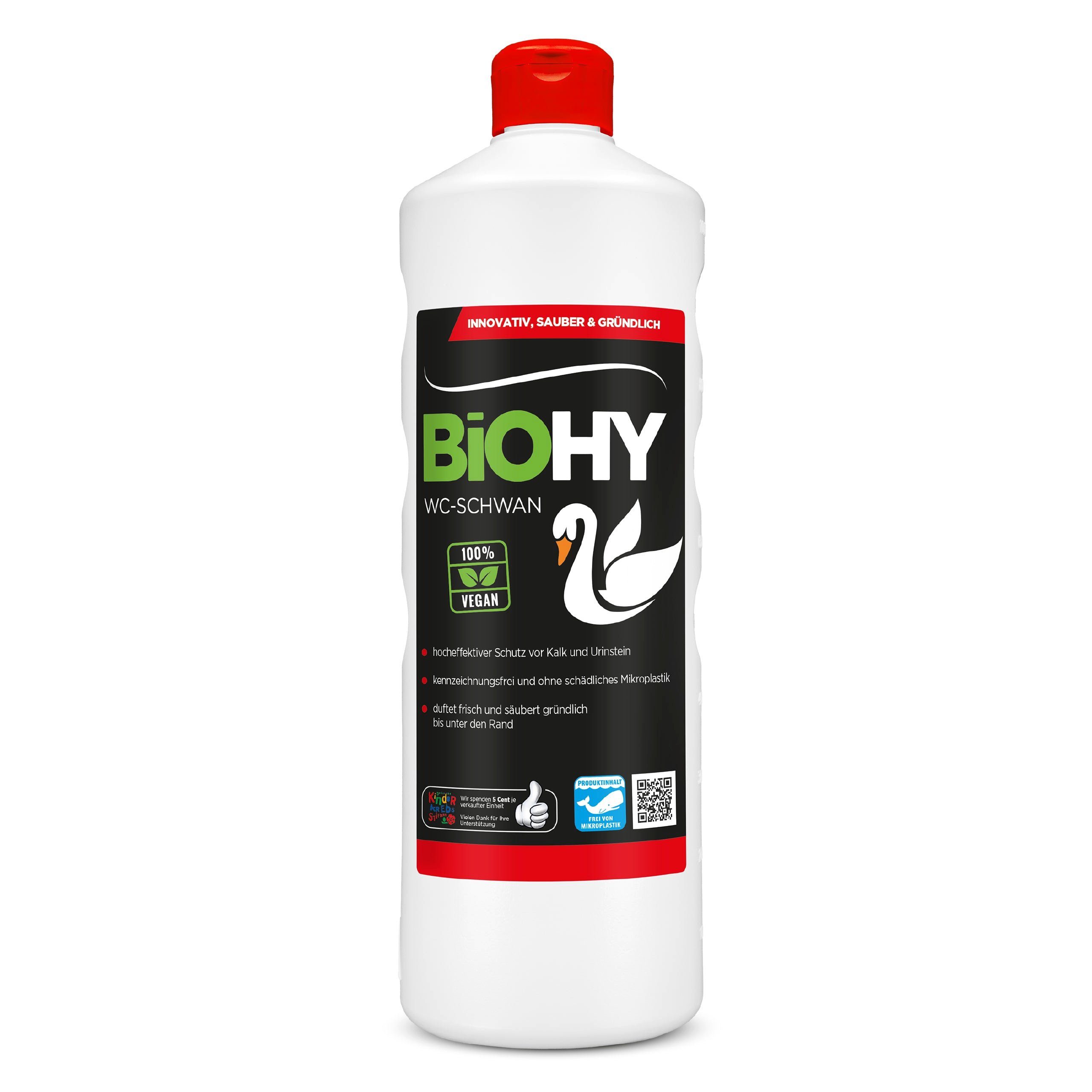 BiOHY WC-Schwan 12er Pack (12 x 1 Liter Flasche) WC-Reiniger (12-St)