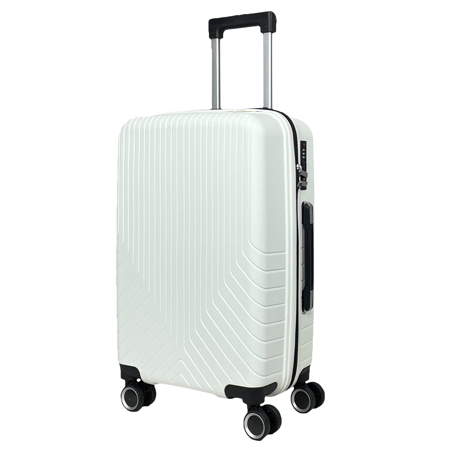 MTB Koffer Reisekoffer Reisetasche Koffer Handgepäck Tasche M/L/XL/XXL/4er Set Weiß