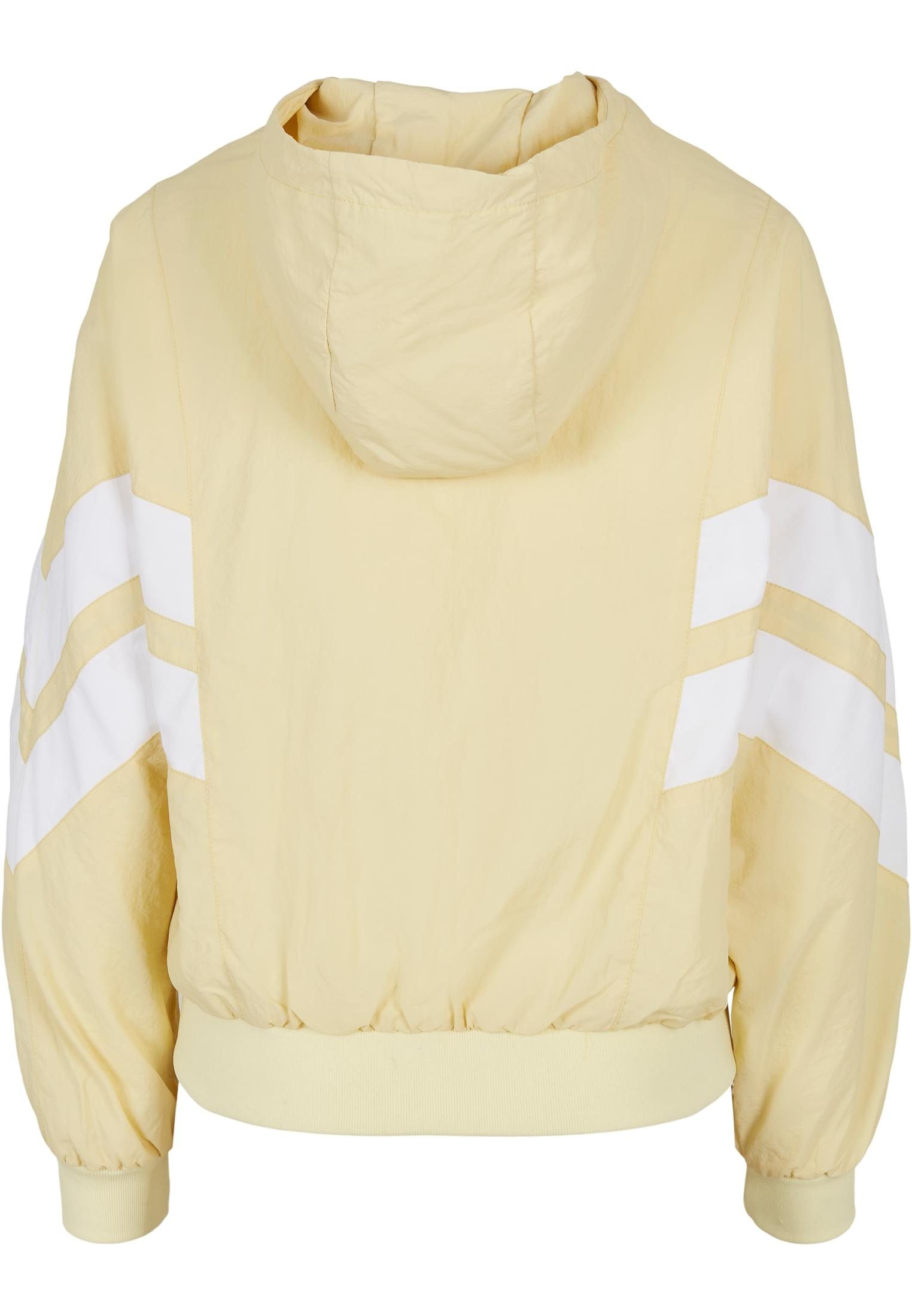 URBAN CLASSICS Outdoorjacke (1-St) softyellow/white Crinkle Batwing Jacket Ladies Damen