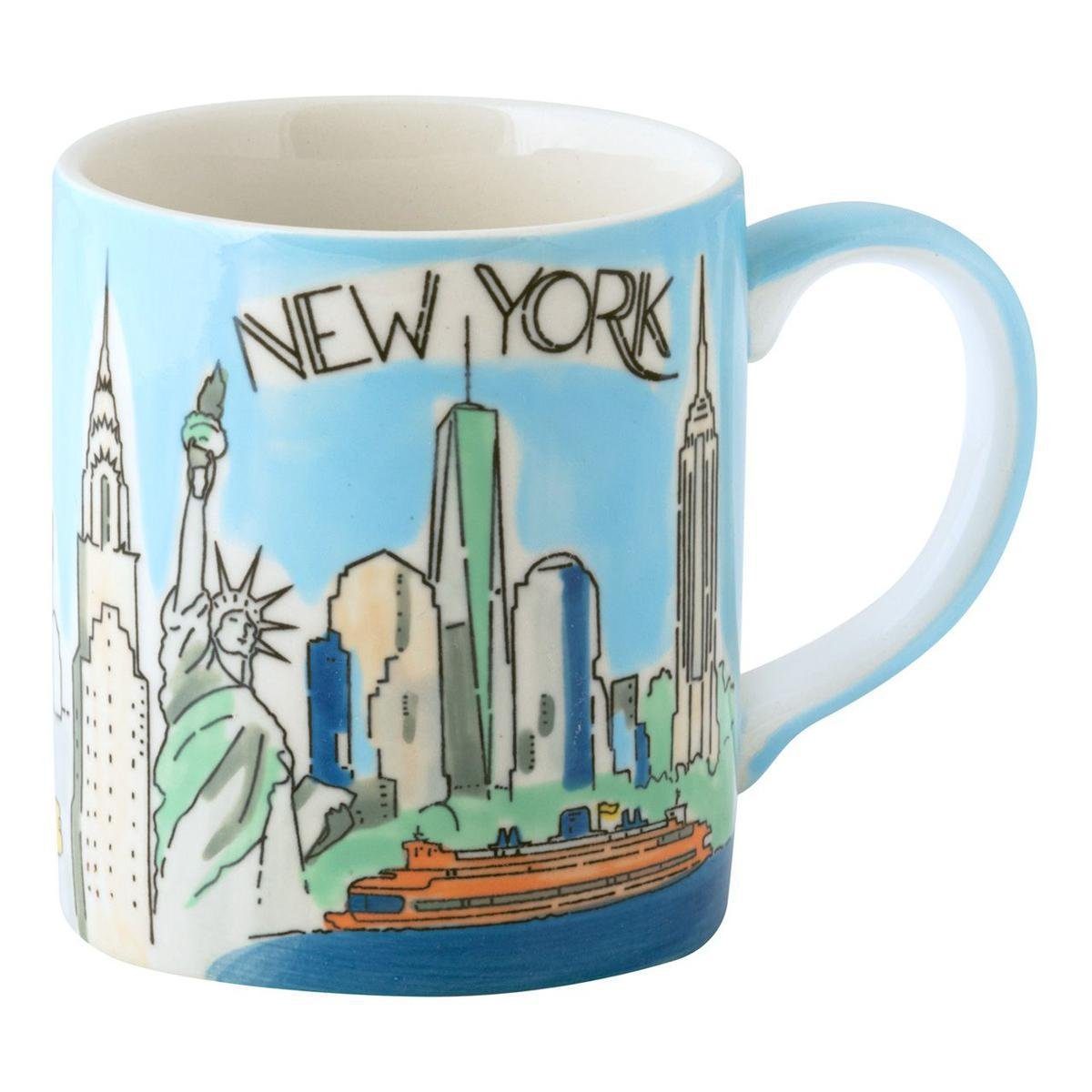 Mila Mila Städte-Becher Keramik York, Keramik Becher New