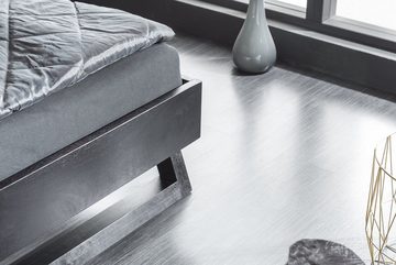 riess-ambiente Bett SCORPION 180x200cm schwarz (Einzelartikel, 1-tlg), Schlafzimmer · Massivholz · Doppel · handmade · Kingsize · Design