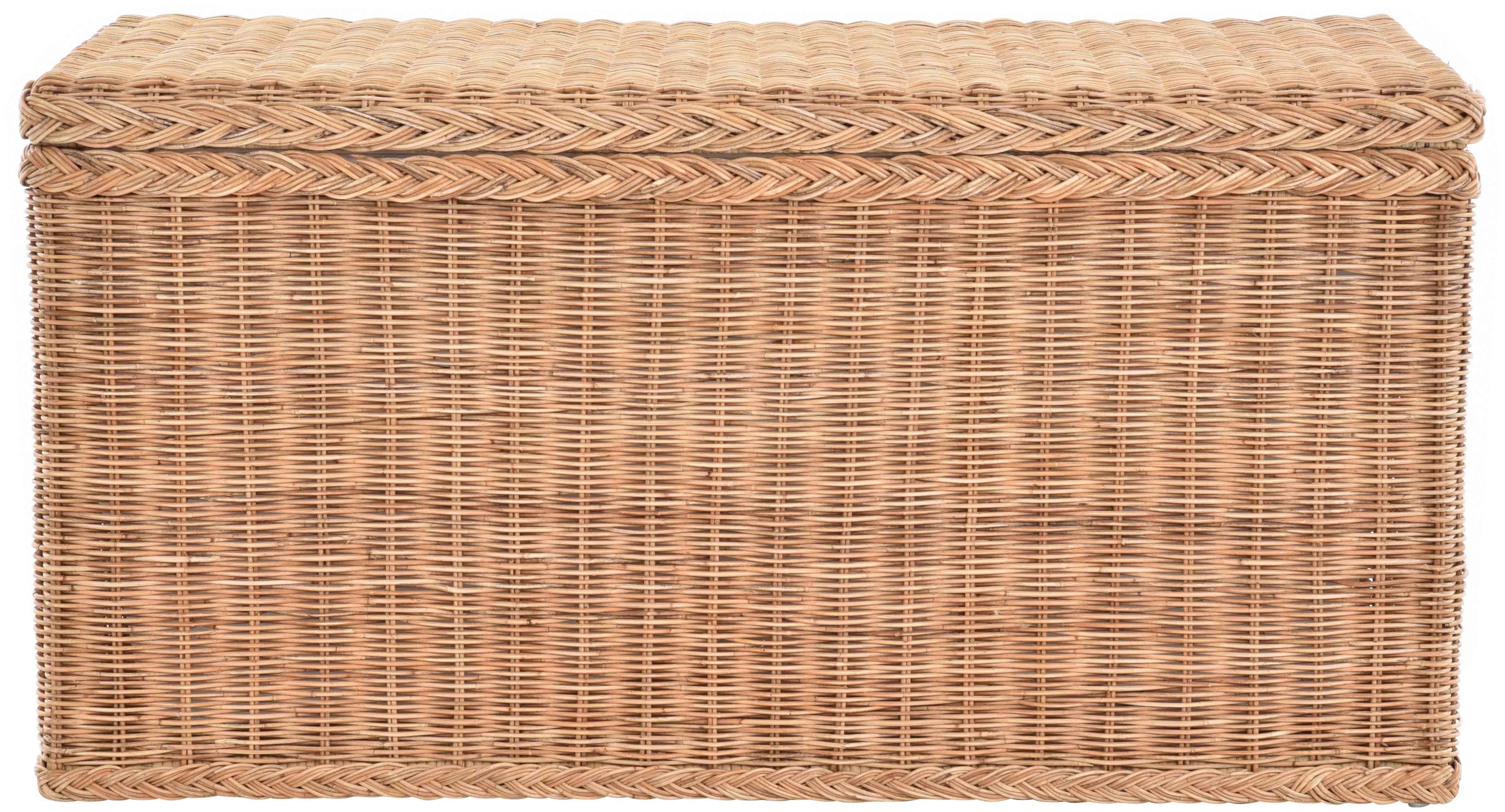 Krines Home Wäschetruhe Rattantruhe Groß Deckel günstig online kaufen