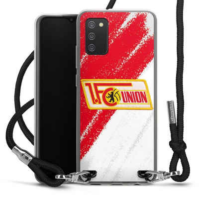 DeinDesign Handyhülle Offizielles Lizenzprodukt 1. FC Union Berlin Logo, Samsung Galaxy A02s Handykette Hülle mit Band Case zum Umhängen