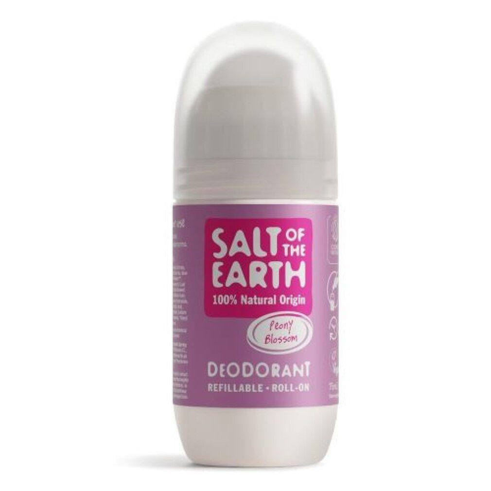 Salt of the earth Deo-Roller Pøírodní kulièkový deodorant Peony Blossom (Deo Roll-on) 75 ml