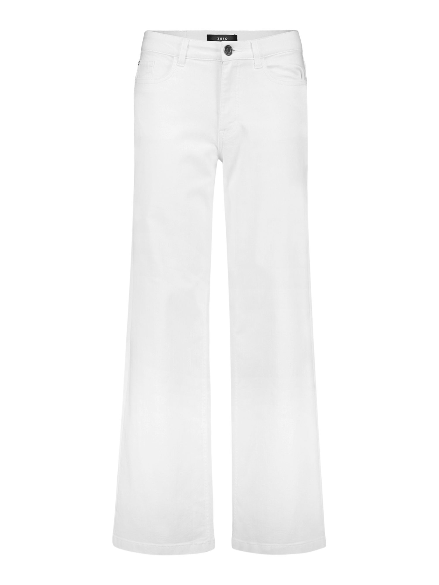 Zero 5-Pocket-Jeans weiß,Casual,Baumwolle,Unifarben,Wide Leg