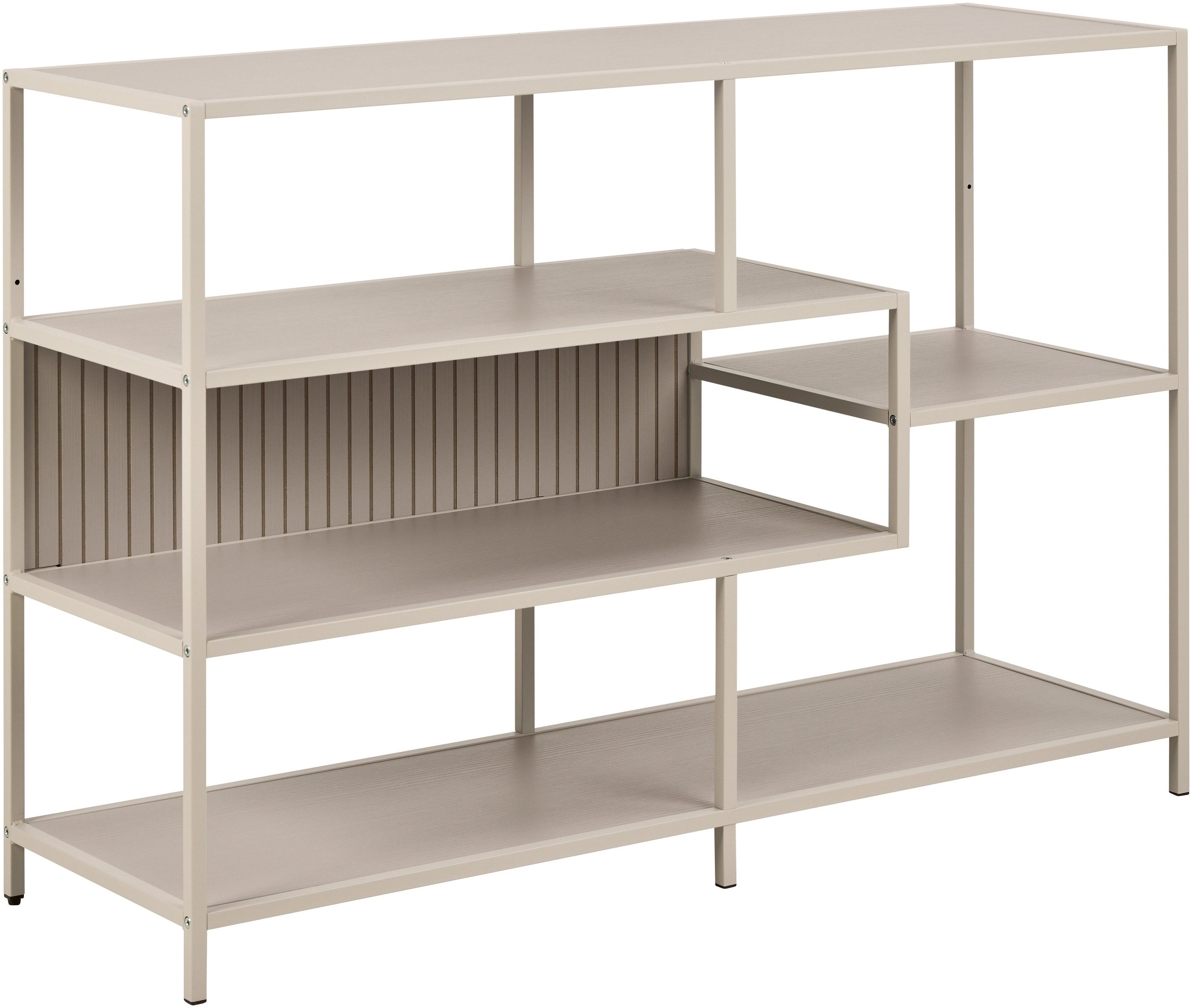freiraum Standregal Seaford, in grau, Metall / Holzwerkstoff - 114x78x35cm (BxHxT)