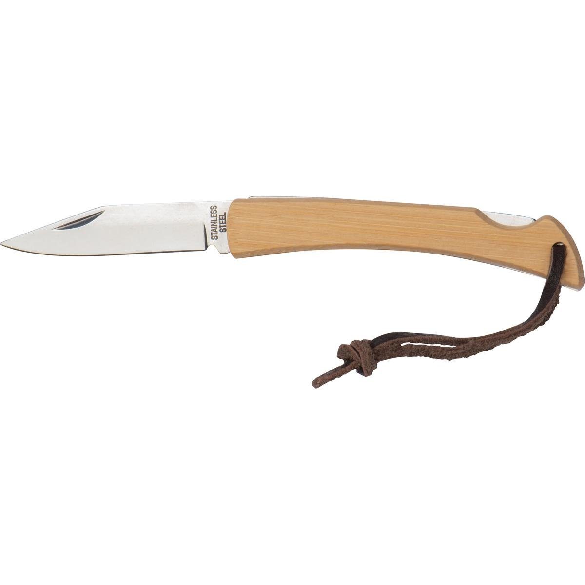 Taschenmesser Taschenmesser mit Bambusschalen und Aufhängeschlaufe