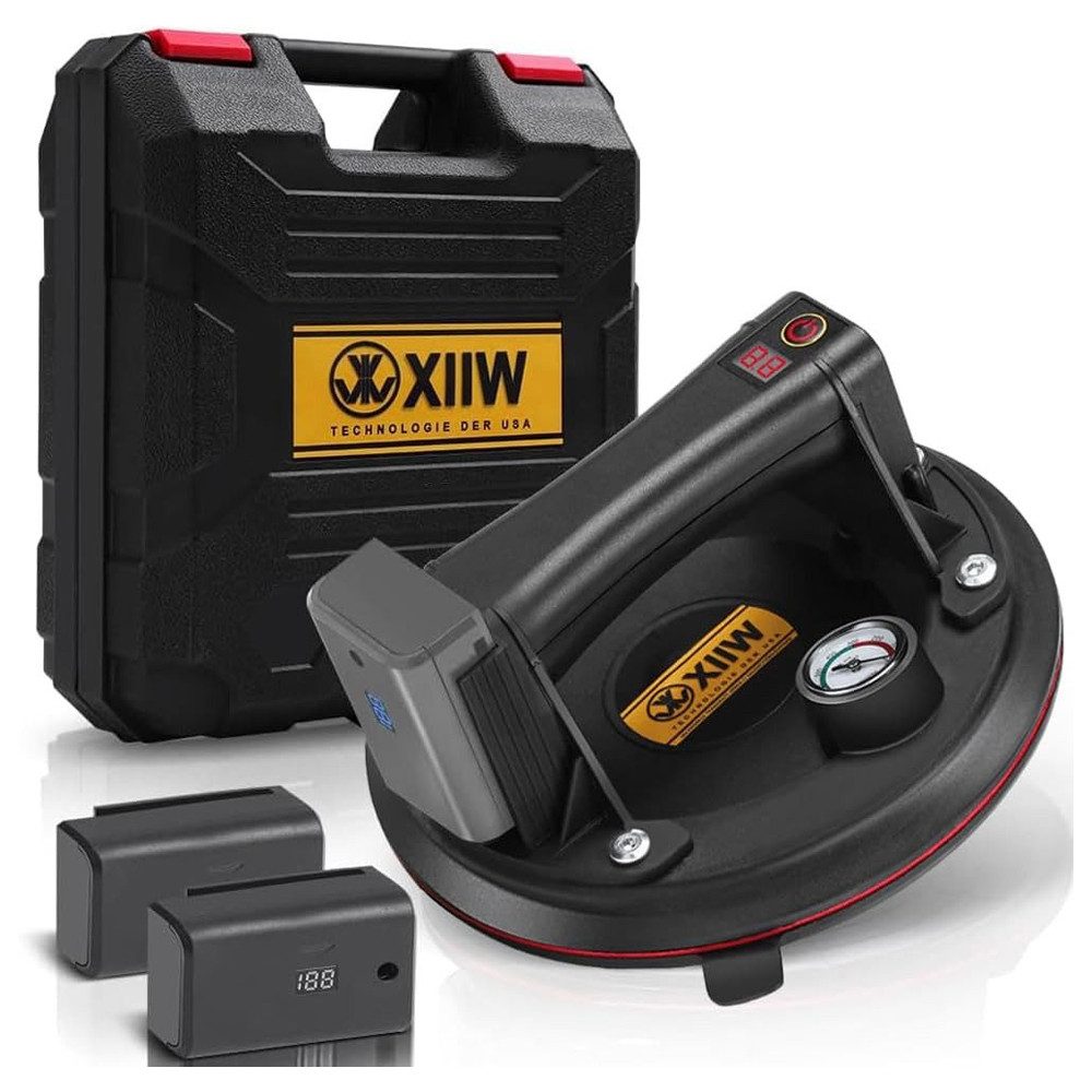 Saugheber Mit 2X Akku & Manometer, Elektrischer Saugheber, Selbst Nachsaugend