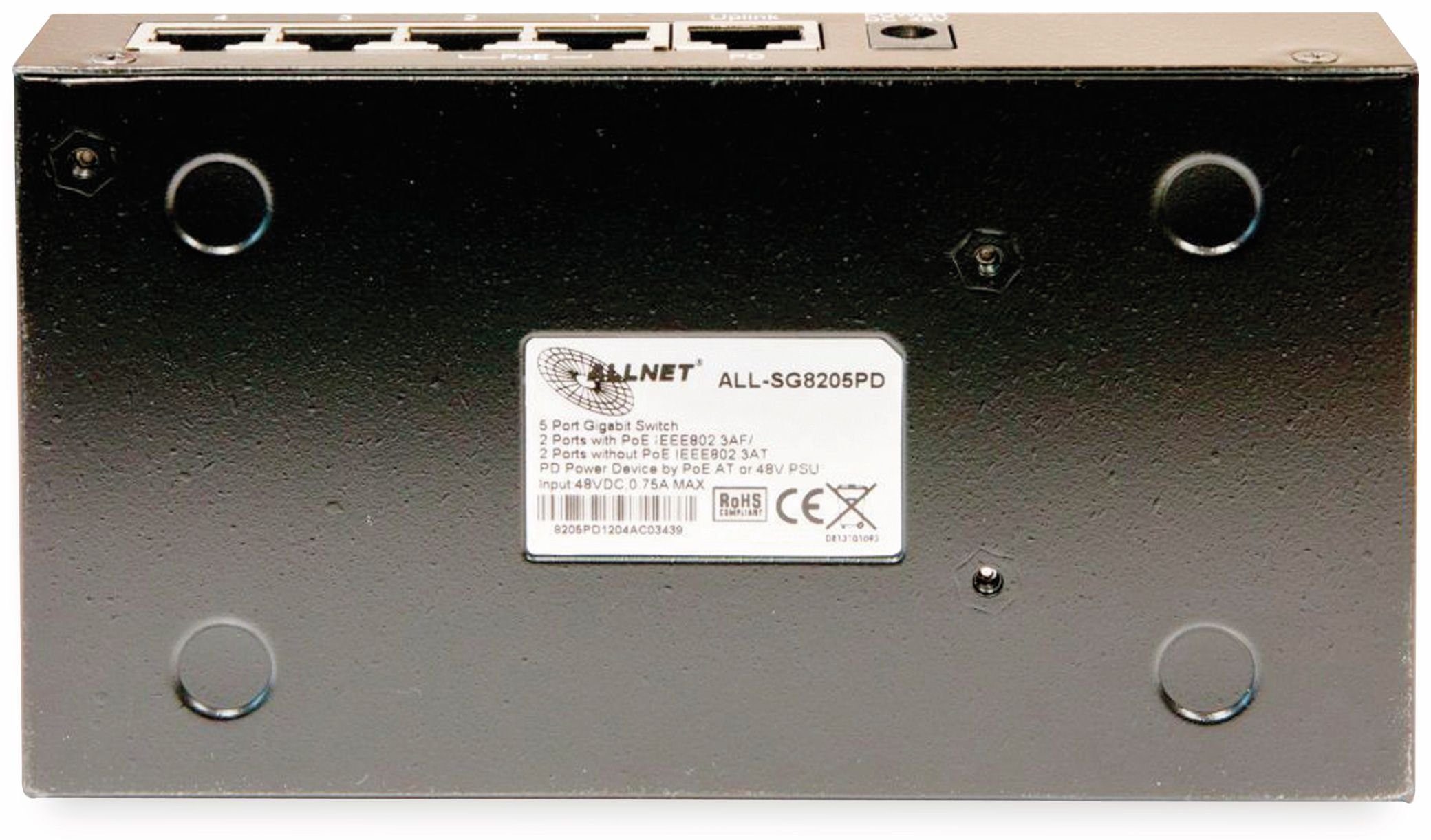 ALLNET Allnet Switch 5-Port Netzwerk-Switch unmanaged, ALL-SG8205PD,