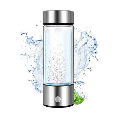 TWSOUL Tasse Wasserstoffreicher Wasserbecher, Hochsilikon-Doppelverglasung,Rutschfeste Unterlage aus Silikon