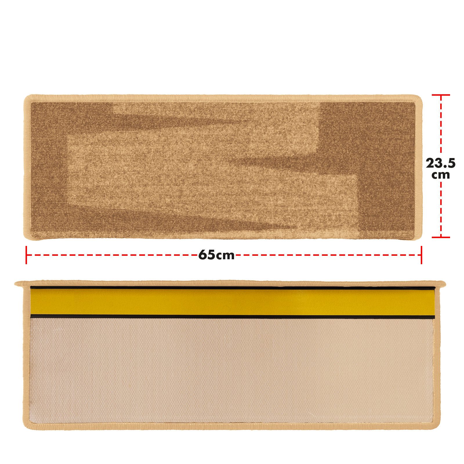 Floordirekt Stufenmatte Via Veneto, Erhältlich in vielen Farben & Größen, Treppenschutz, Rechteckig, Höhe: 8,5 mm