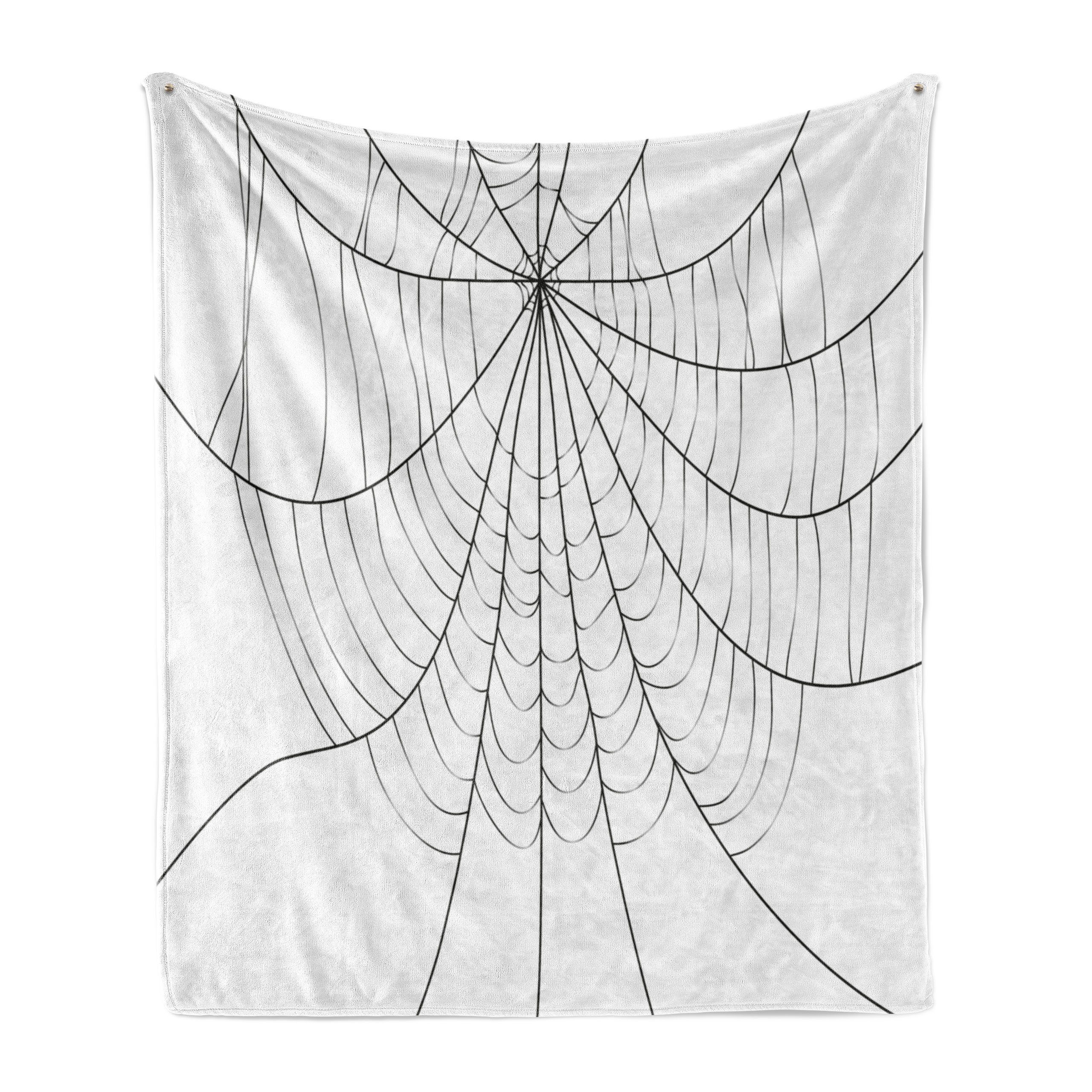 Wohndecke Gemütlicher Innen- Spinnennetz und Cobweb den Außenbereich, Plüsch Abakuhaus, monochrome für