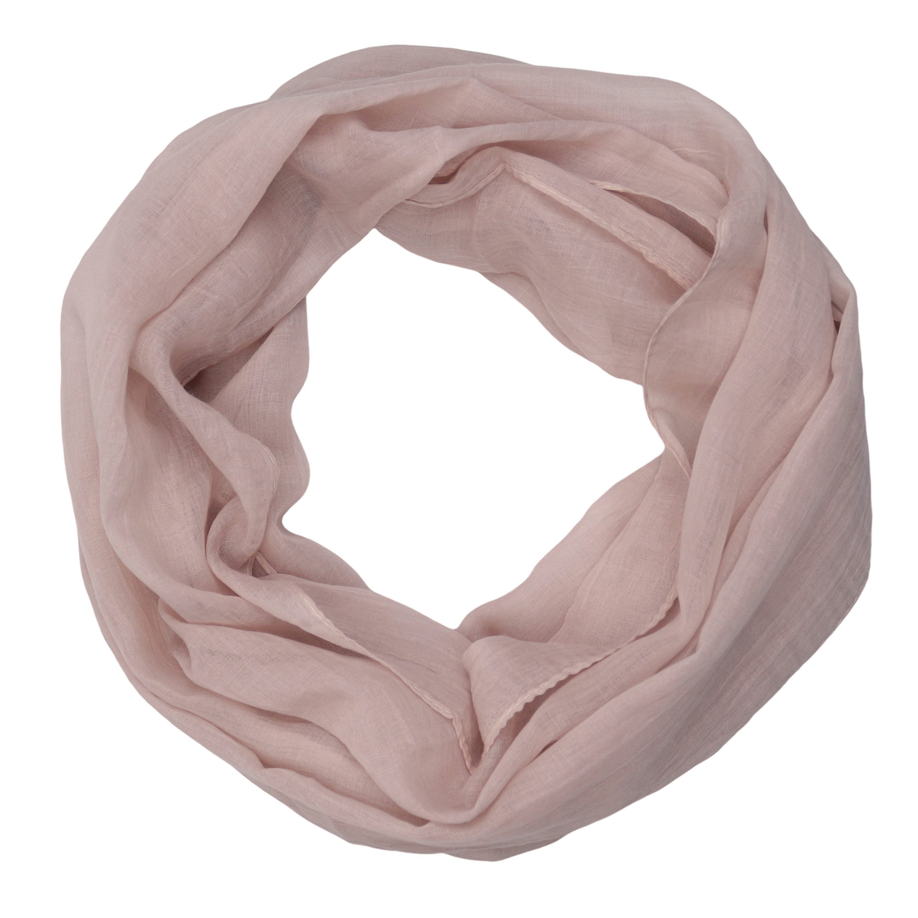 MIRROSI Loop Damen Schal mit Blümchen-Muster Weich, Schlauchschal, (zweimal um den Hals wickelbar, ca.45x75cm), Damen Halstuch ideal für Frühling, Sommer oder Herbst