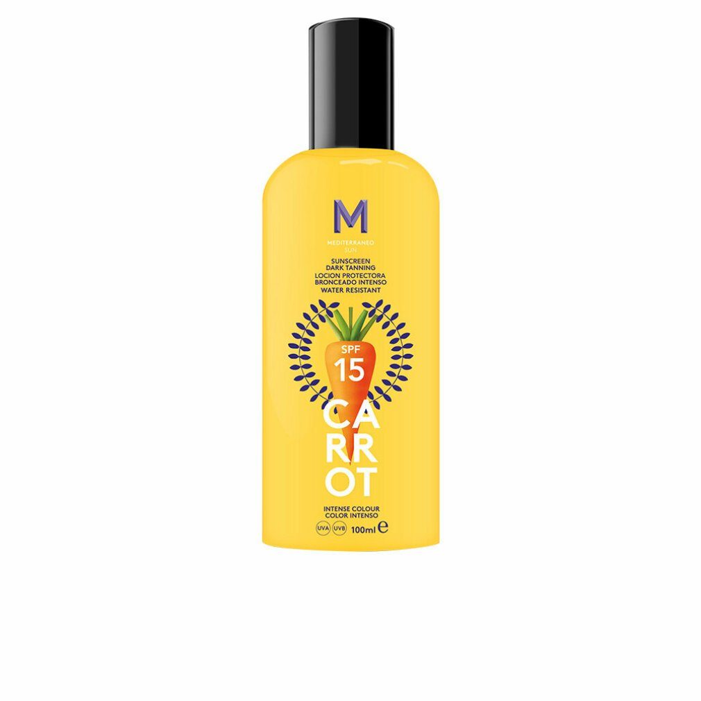 Mediterraneo Sun Sonnenschutzpflege CARROT sunscreen dark tanning SPF15 100 ml | Sonnencremes