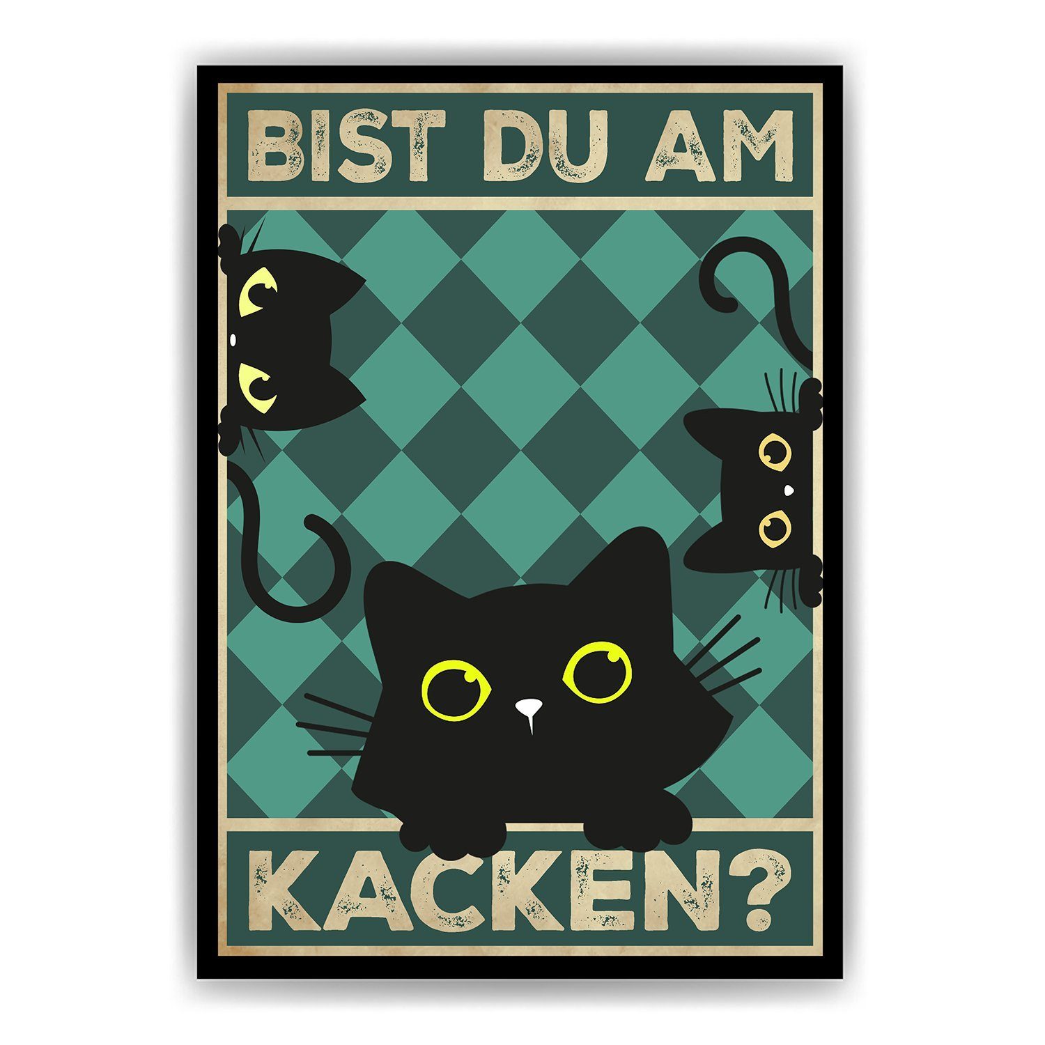 Tigerlino Poster Bist du am Kacken günstig online kaufen