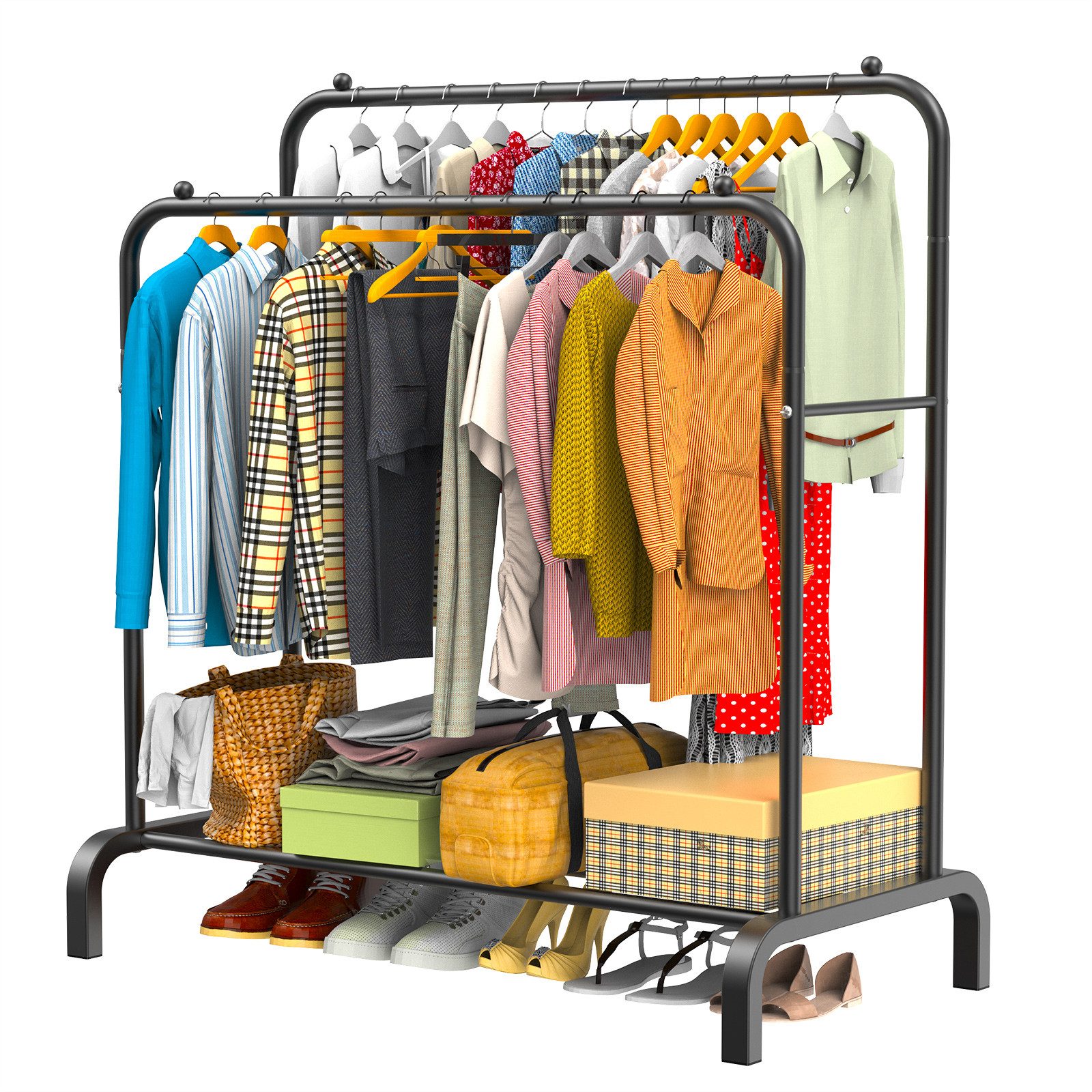 loefme Kleiderständer Kleiderständer mit Ablage Garderobenständer Kleiderst günstig online kaufen