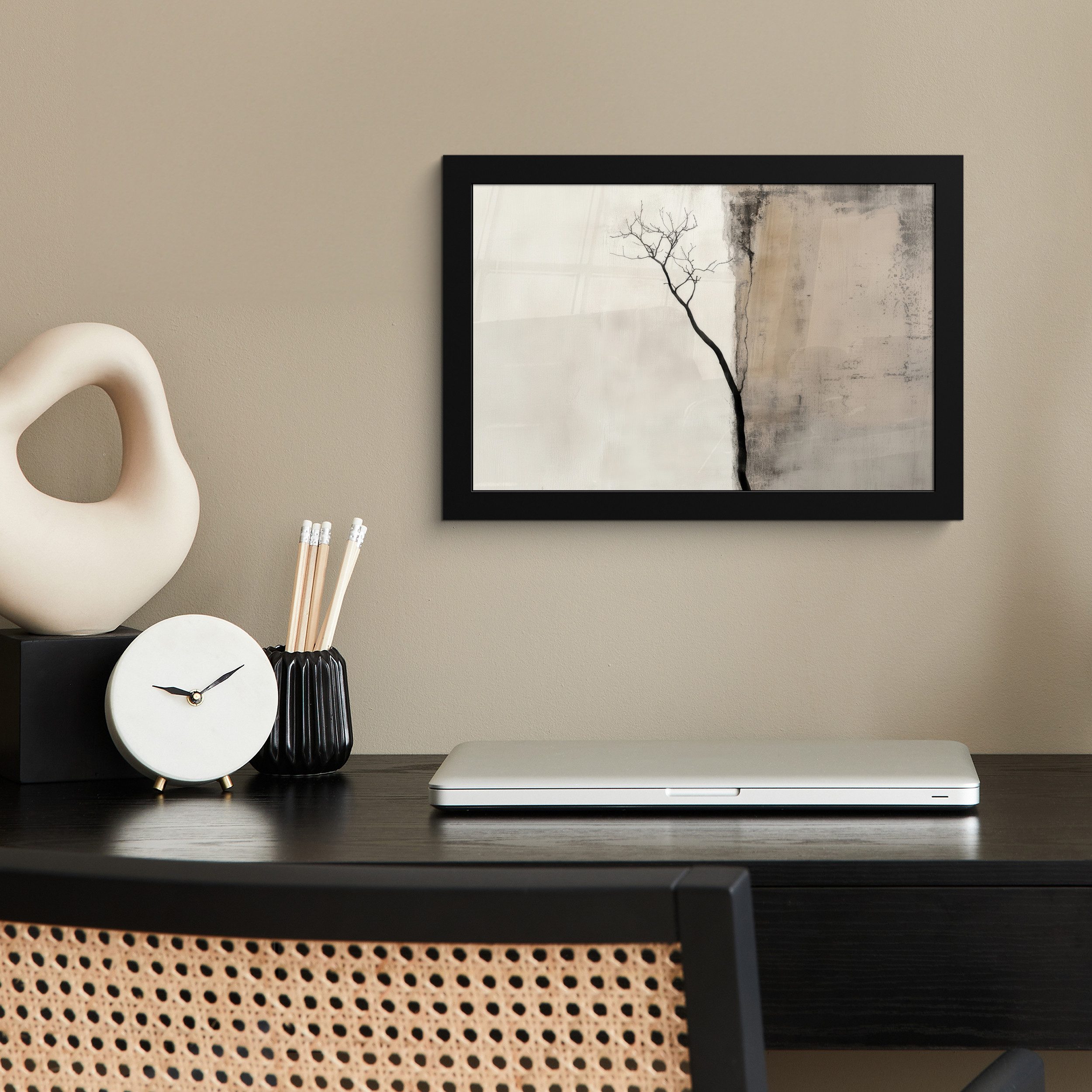 MuchoWow Poster Wabi sabi - Pflanze - Beige, (1 St), Wandbilder, Deko Wohnzimmer Schlafzimmer, 30x20 cm – Bild 2 von 5