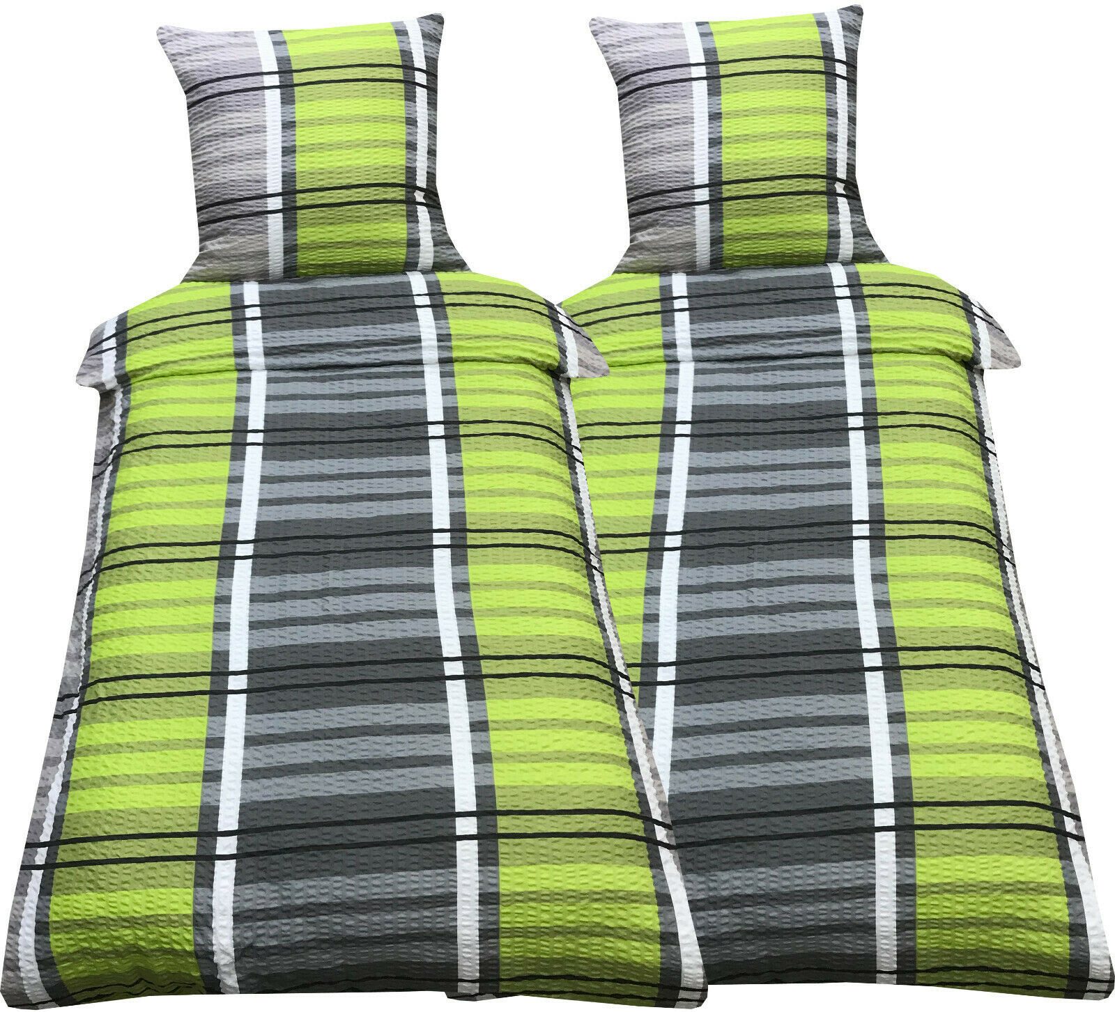 Visaggio Bettwäsche 135x200 cm oder 155x220 cm Allergiker geeignet, Seersuc günstig online kaufen