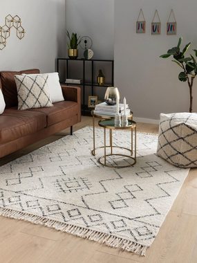 Teppich Naomi, benuta, rechteckig, Höhe: 6 mm, Kunstfaser, Berber, Ethno-Style, Wohnzimmer