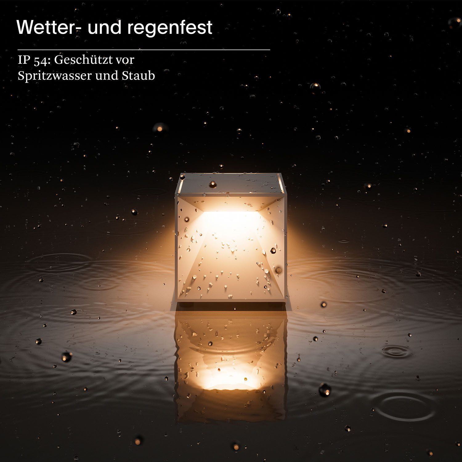 SIGOR LED Tischleuchte Akku-Tischleuchte mini, Dimmbar, LED fest integriert, Warmweiß