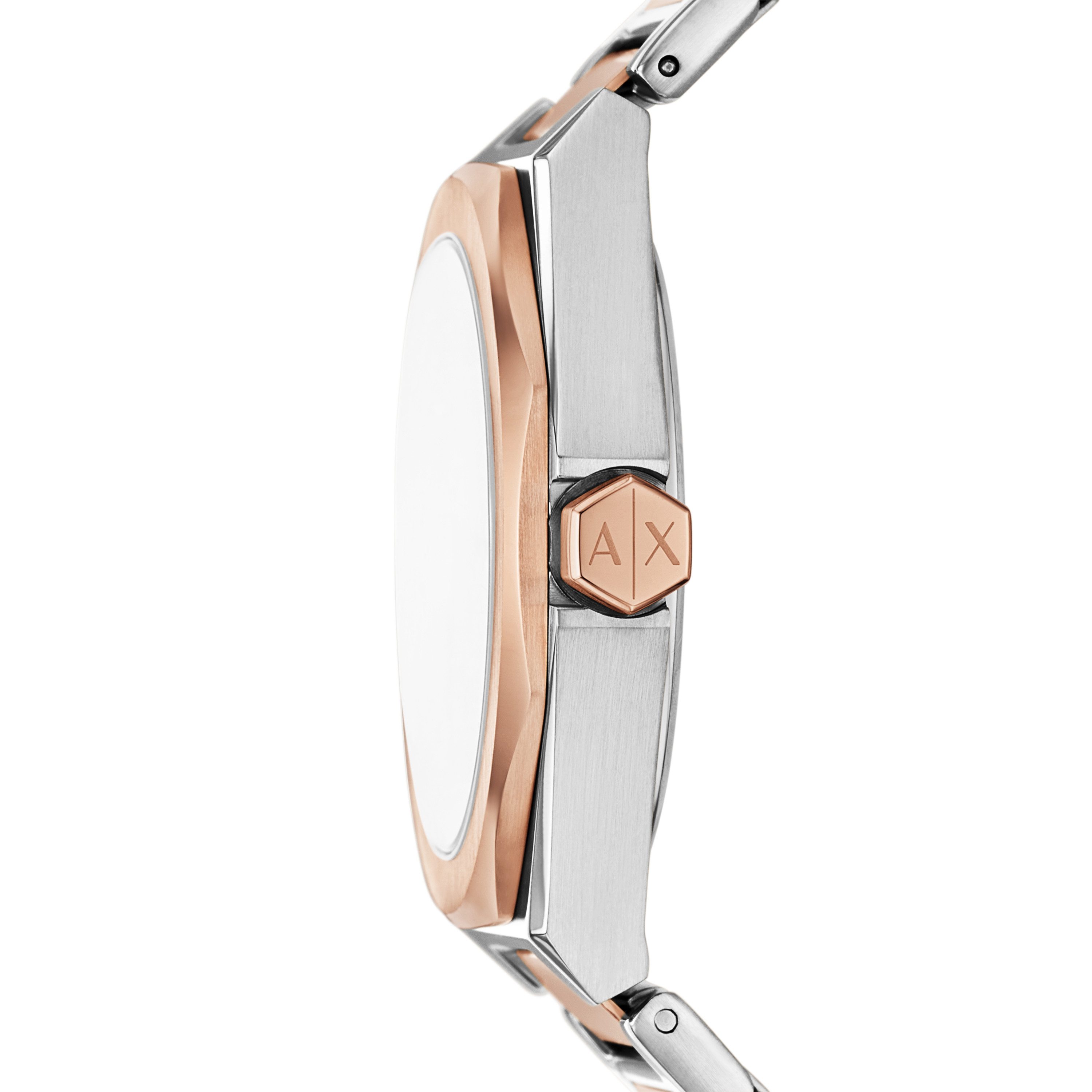 ARMANI EXCHANGE Multifunktionsuhr AX4623, Quarzuhr, Armbanduhr, Damenuhr, Edelstahlarmband, analog, Tag