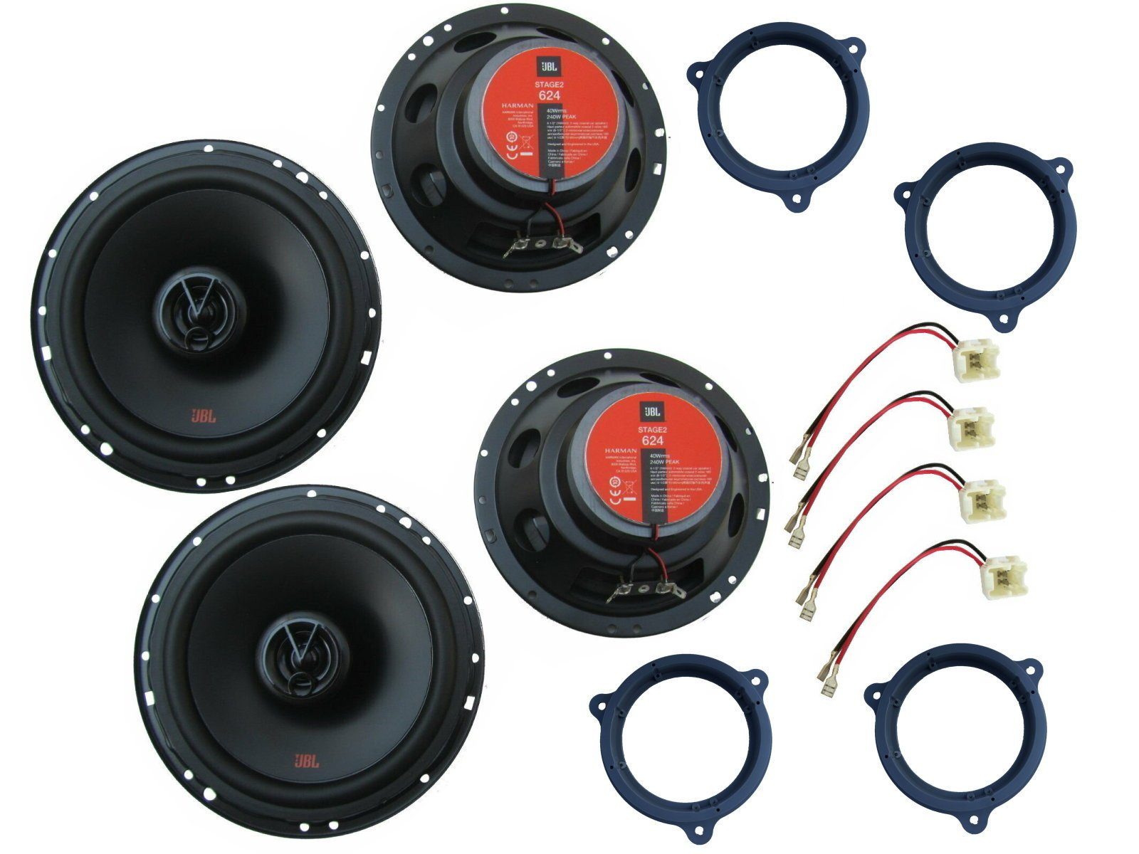 DSX JBL passend für Hyundai i10 AC3 20-23 Lautsprecher Set Tür Front Heck Auto-Lautsprecher (160.00 W)