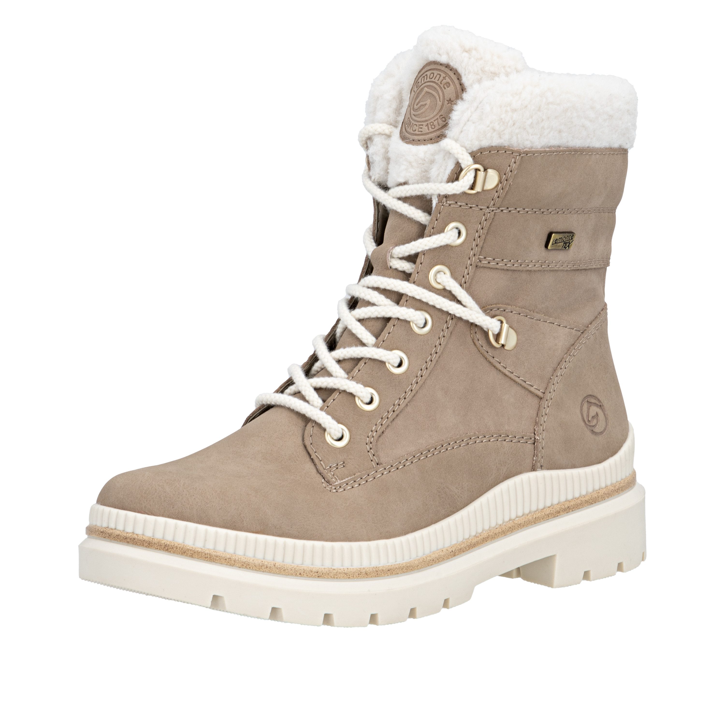 Remonte FIBER-GRIP Winterboots Schnürstiefelette, Profilsohle, mit Schurwollfutter und TEX