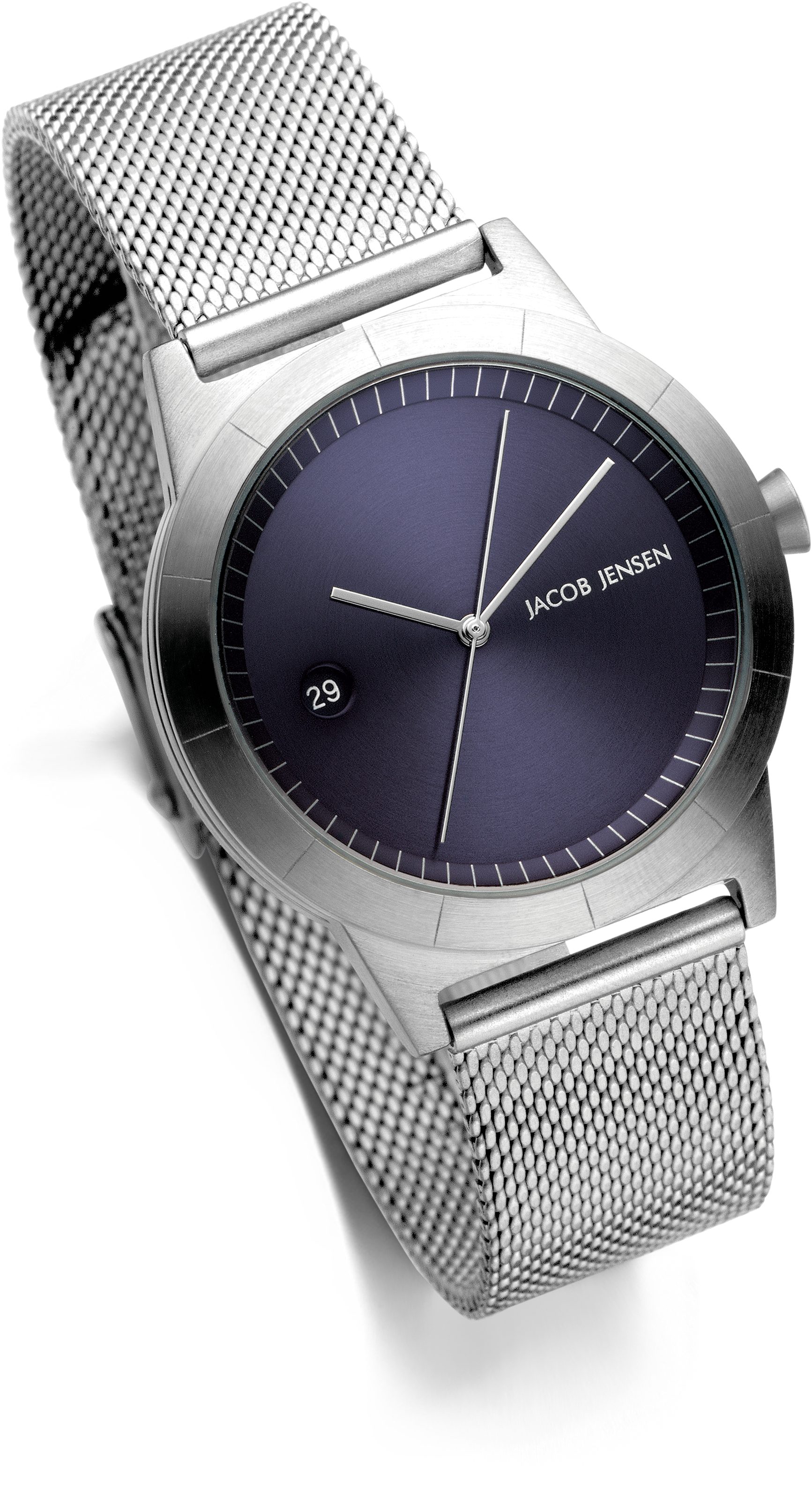 Jacob Jensen Quarzuhr Ascent 153, Armbanduhr, Damenuhr, Edelstahlarmband, analog, Tag