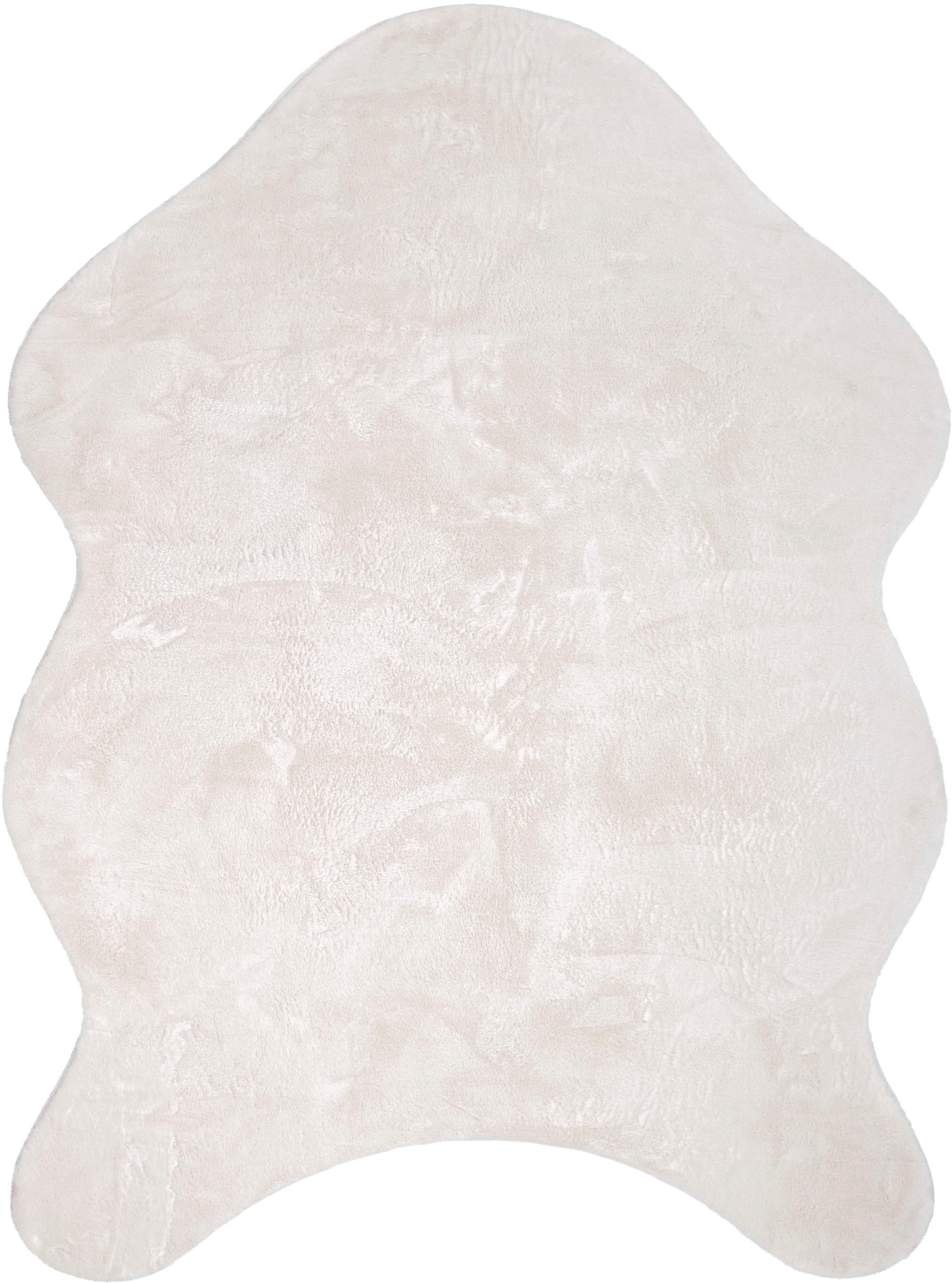 Paco Home Fellteppich Pelt 640, fellförmig, Höhe: 16 mm, Kunstfell, Uni Far günstig online kaufen