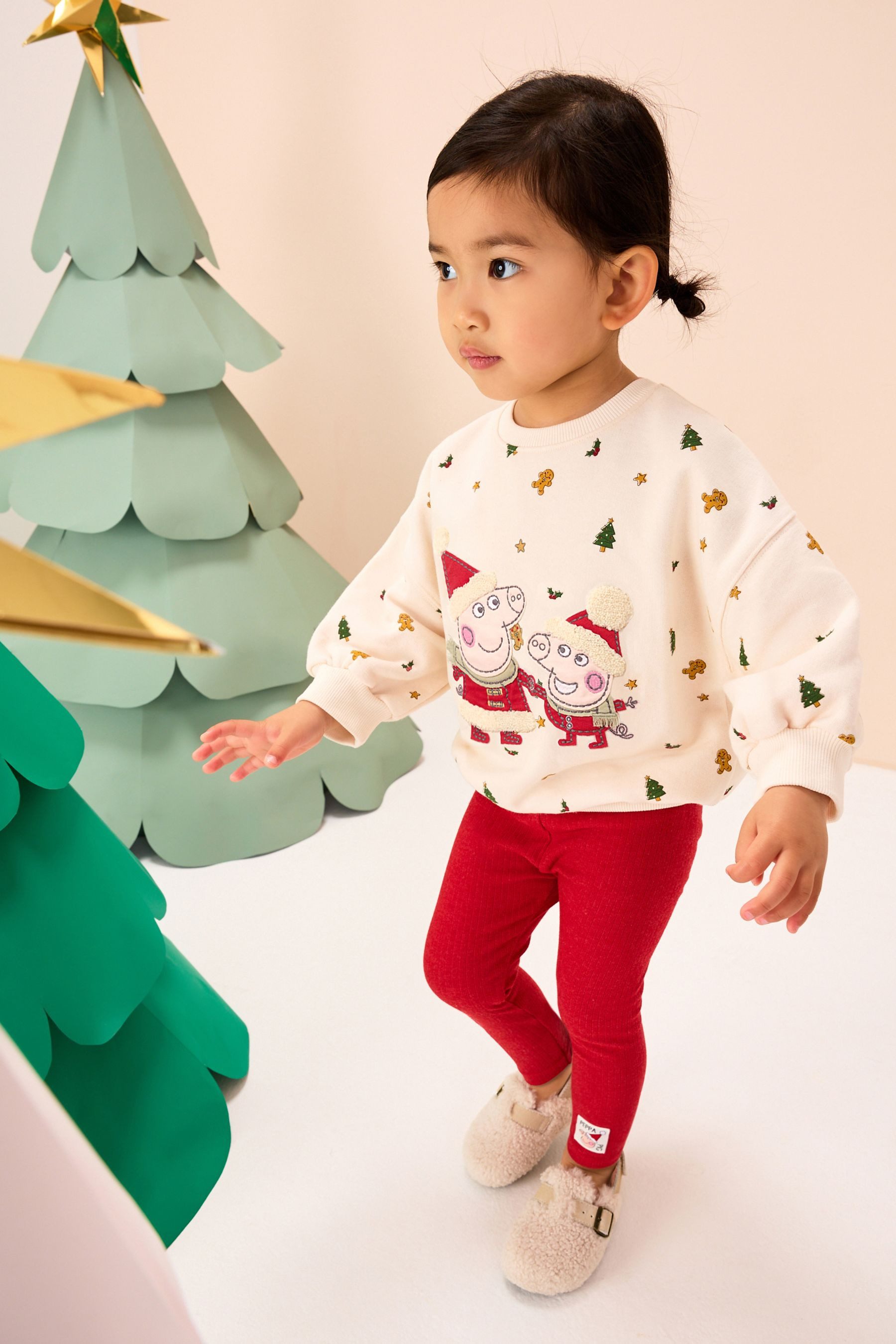 Top & Leggings Rundhals-Sweatshirt und Leggings im Set, Peppa Pig
