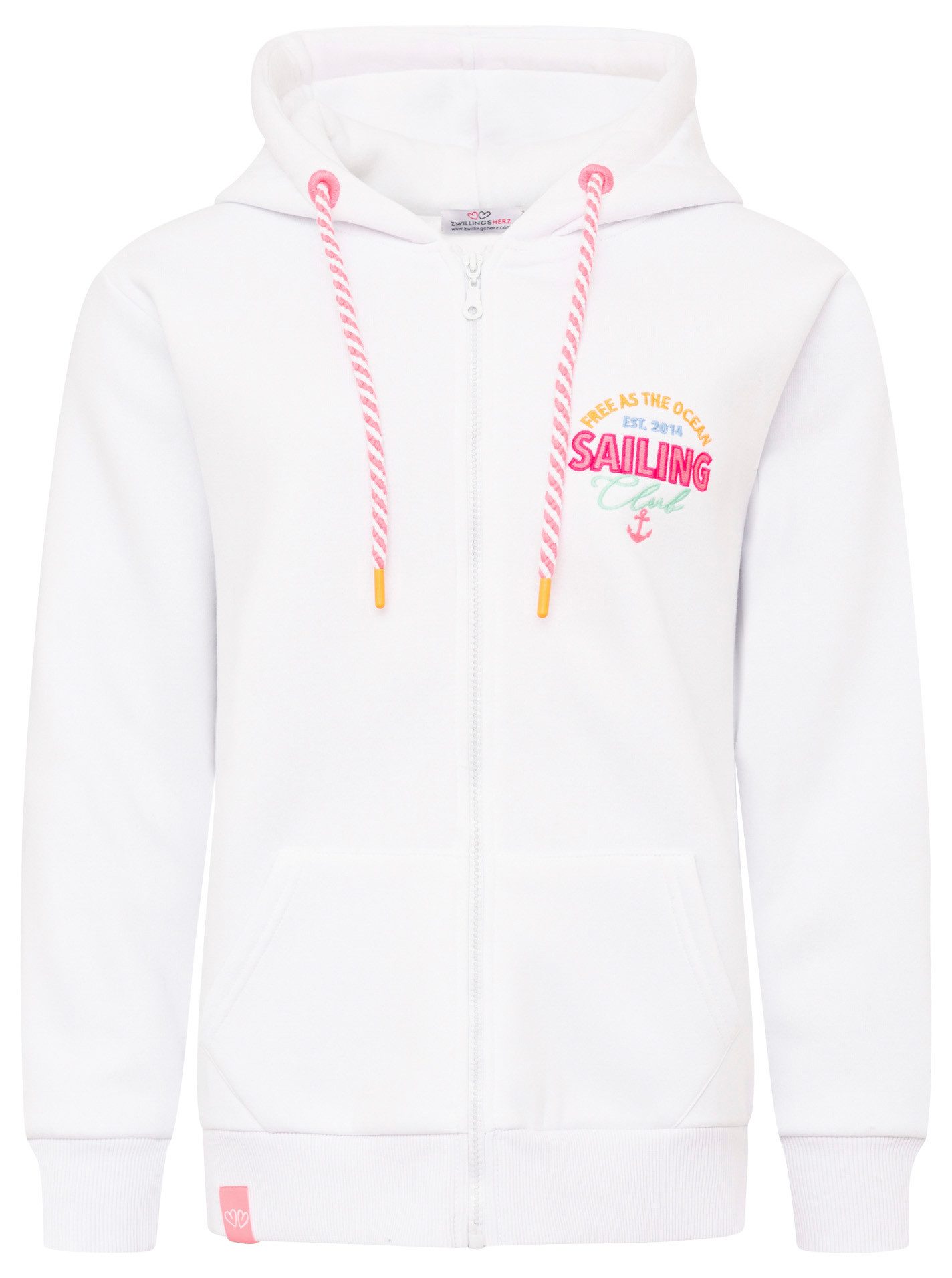 Zwillingsherz Kapuzensweatjacke "Sailing Club" Kapuzensweatjacke mit großer günstig online kaufen